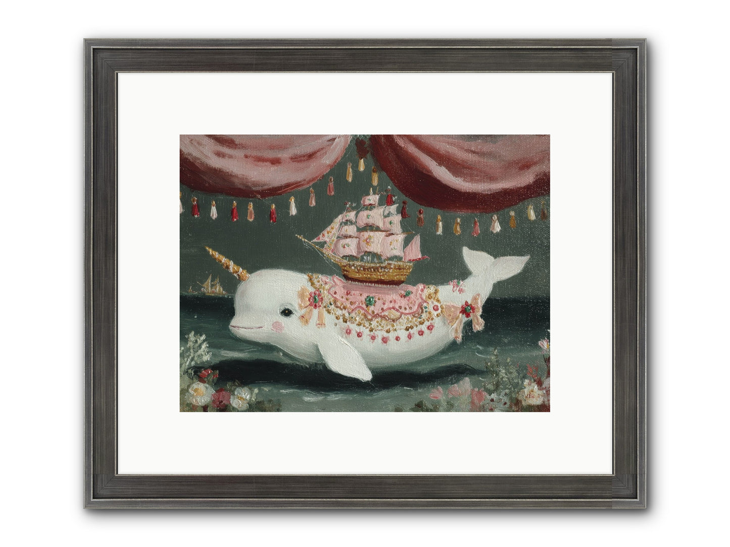 The Impossible Darling Framed Print - Slimwoods Black/Silver 12x9