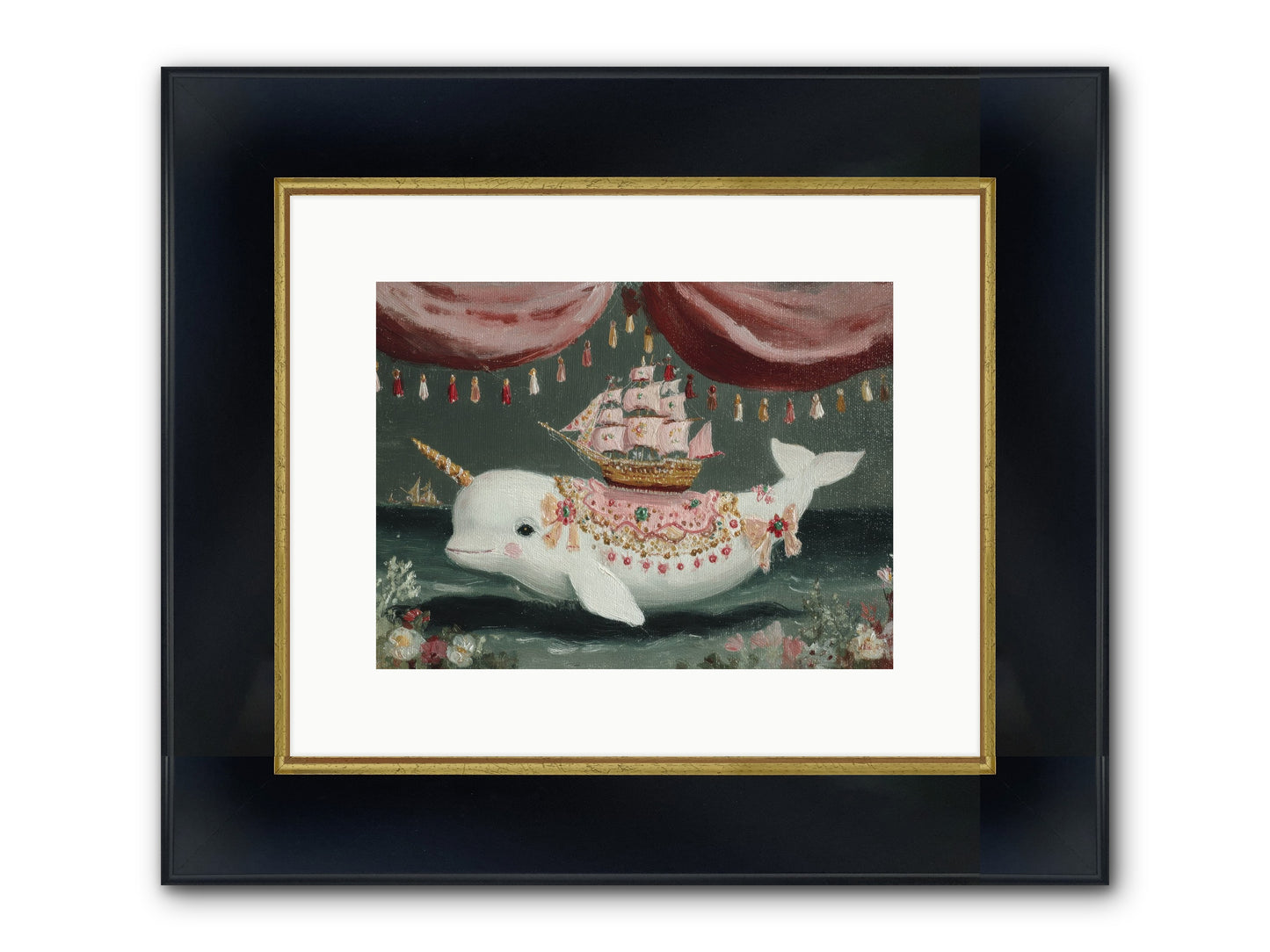 The Impossible Darling Framed Print - Wide Black w/Gold 12x9
