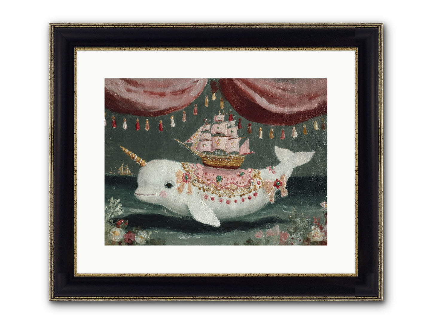 The Impossible Darling Framed Print - Black & Gold 16x12