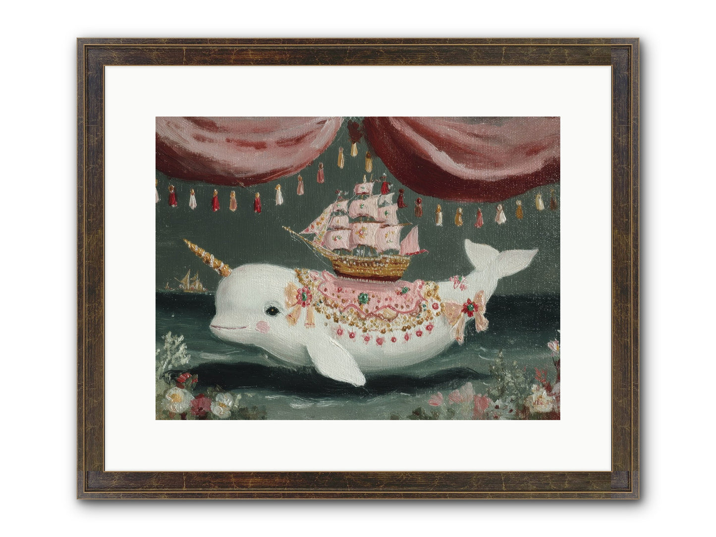 The Impossible Darling Framed Print - Slimwoods Black/Gold 16x12