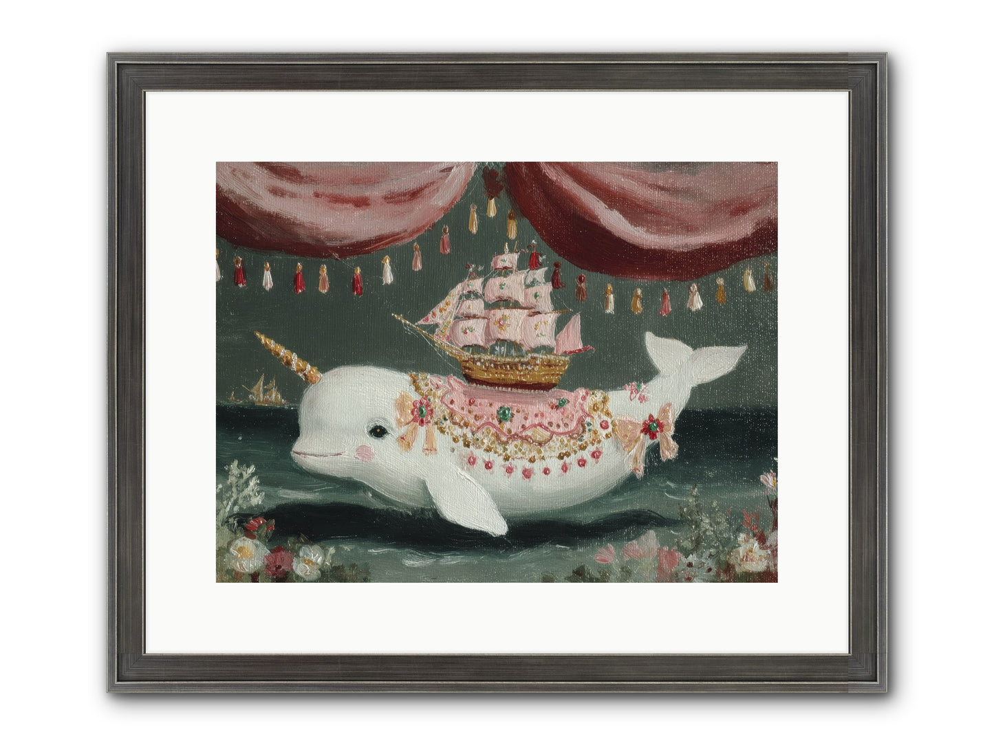 The Impossible Darling Framed Print - Slimwoods Black/Silver 16x12