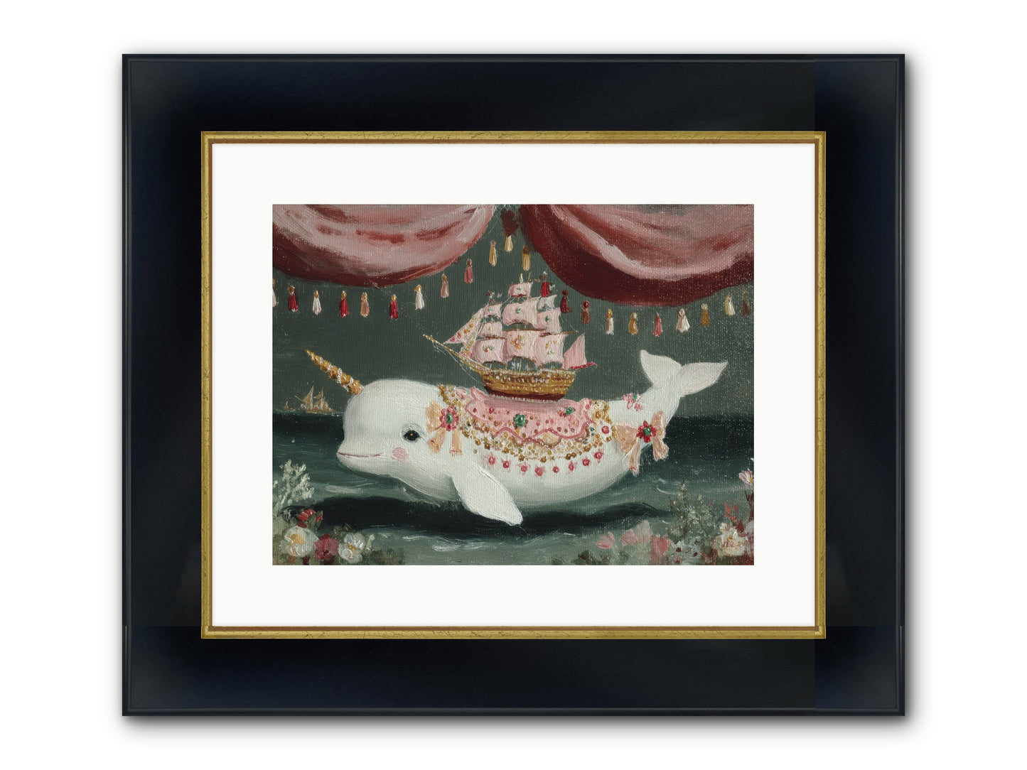 The Impossible Darling Framed Print - Wide Black w/Gold 16x12