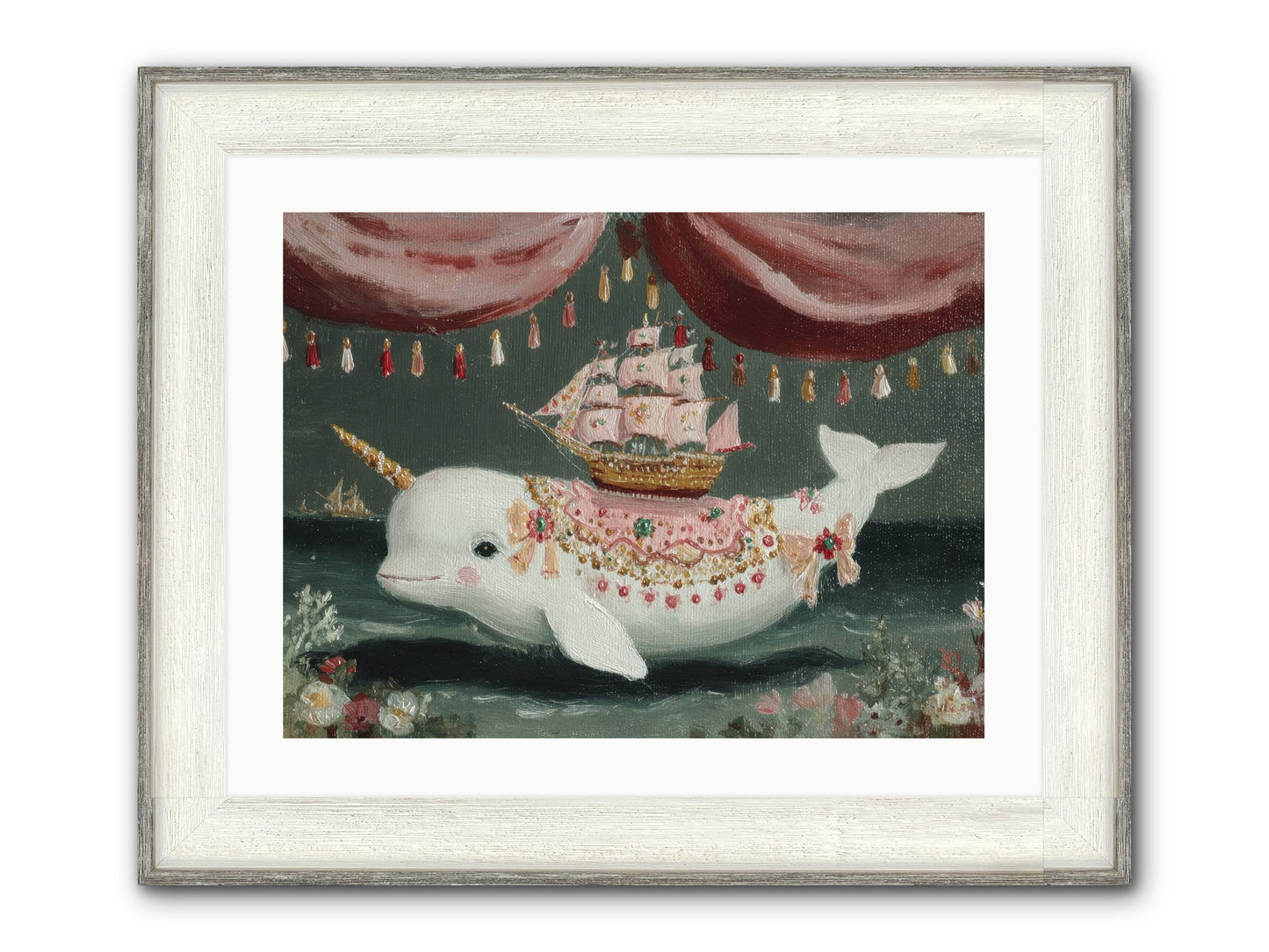 The Impossible Darling Framed Print - Driftwood White 24x18