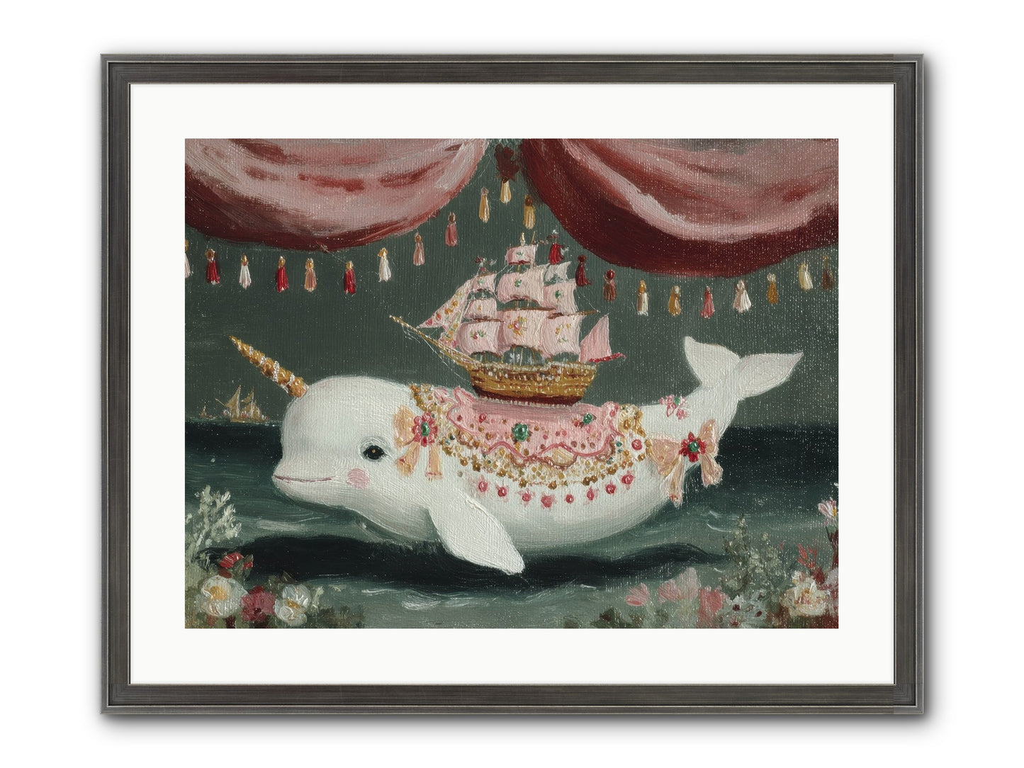 The Impossible Darling Framed Print - Slimwoods Black/Silver 24x18