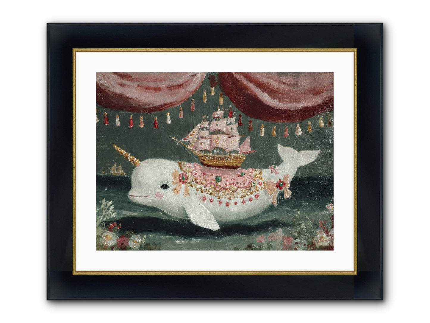 The Impossible Darling Framed Print - Wide Black w/Gold 24x18