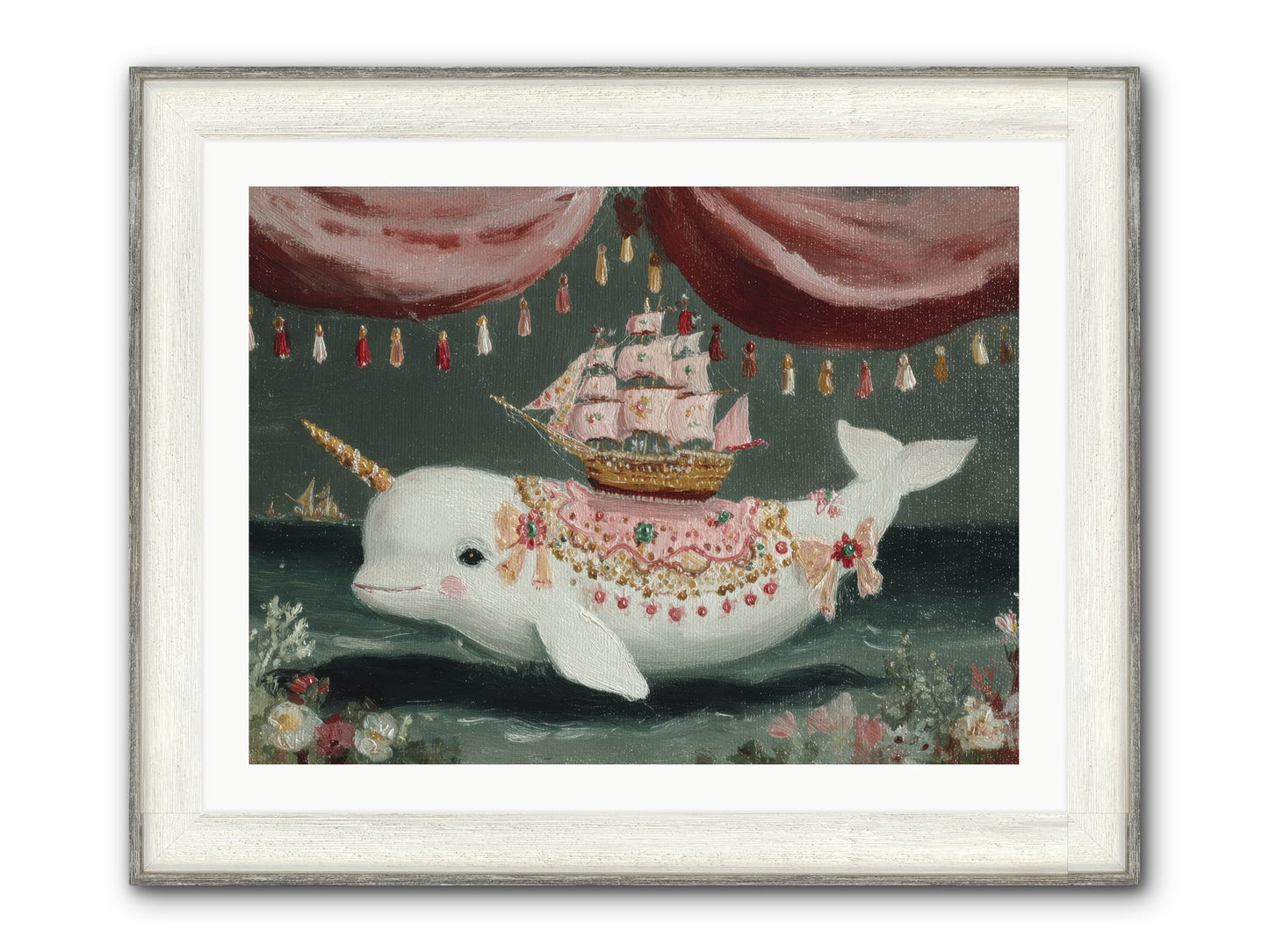 The Impossible Darling Framed Print - Driftwood White 32x24
