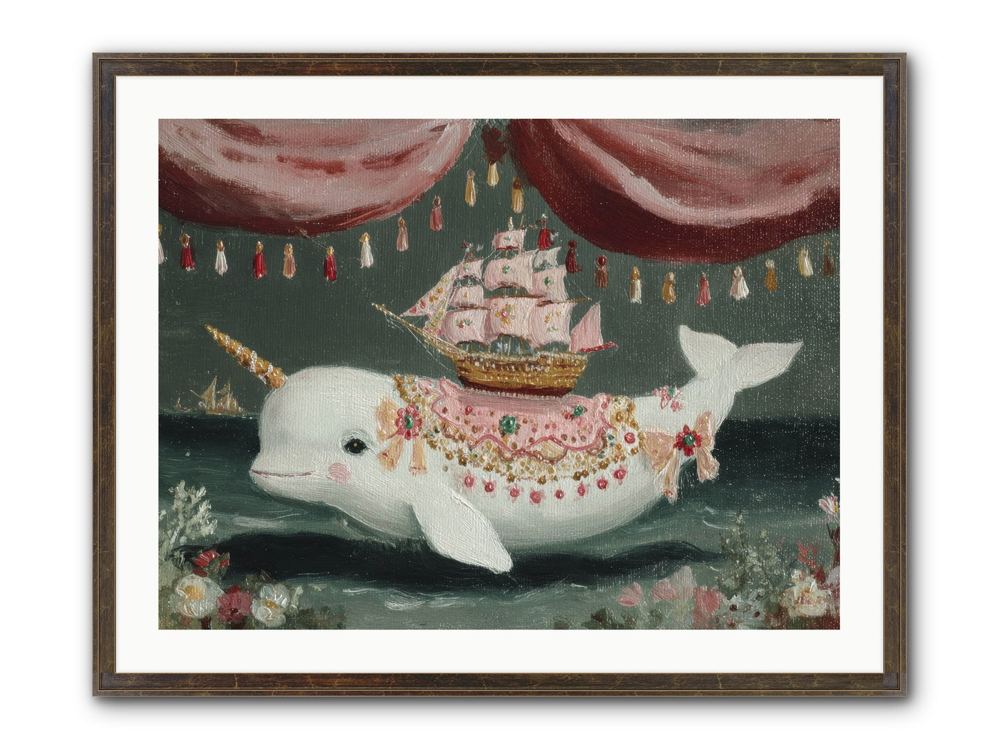 The Impossible Darling Framed Print - Slimwoods Black/Gold 32x24