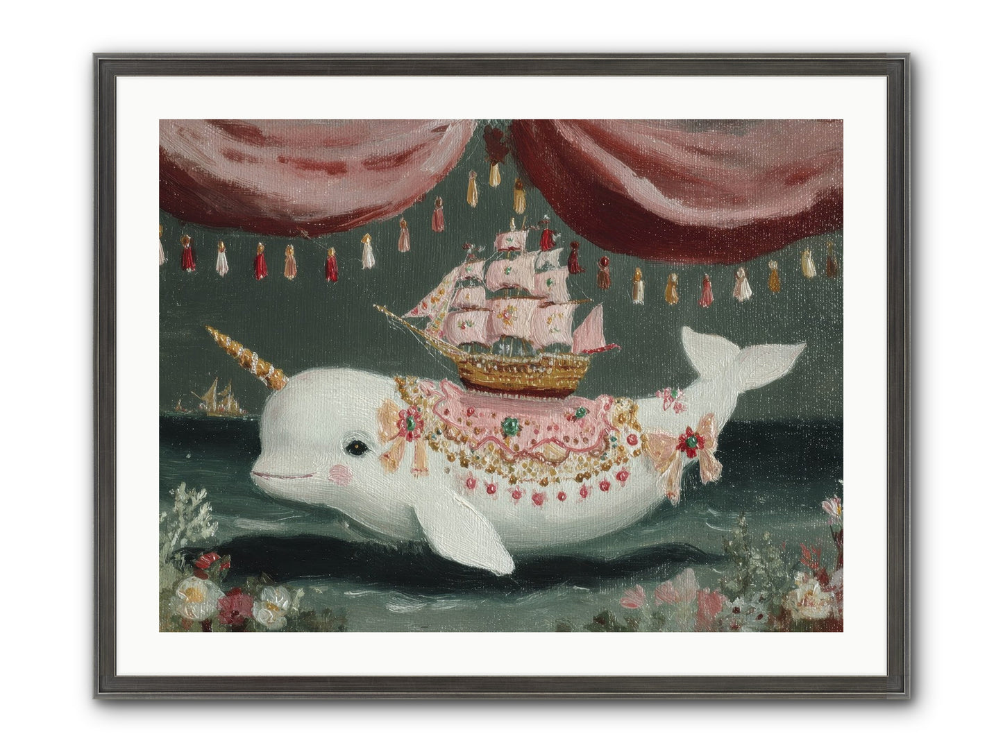 The Impossible Darling Framed Print - Slimwoods Black/Silver 32x24