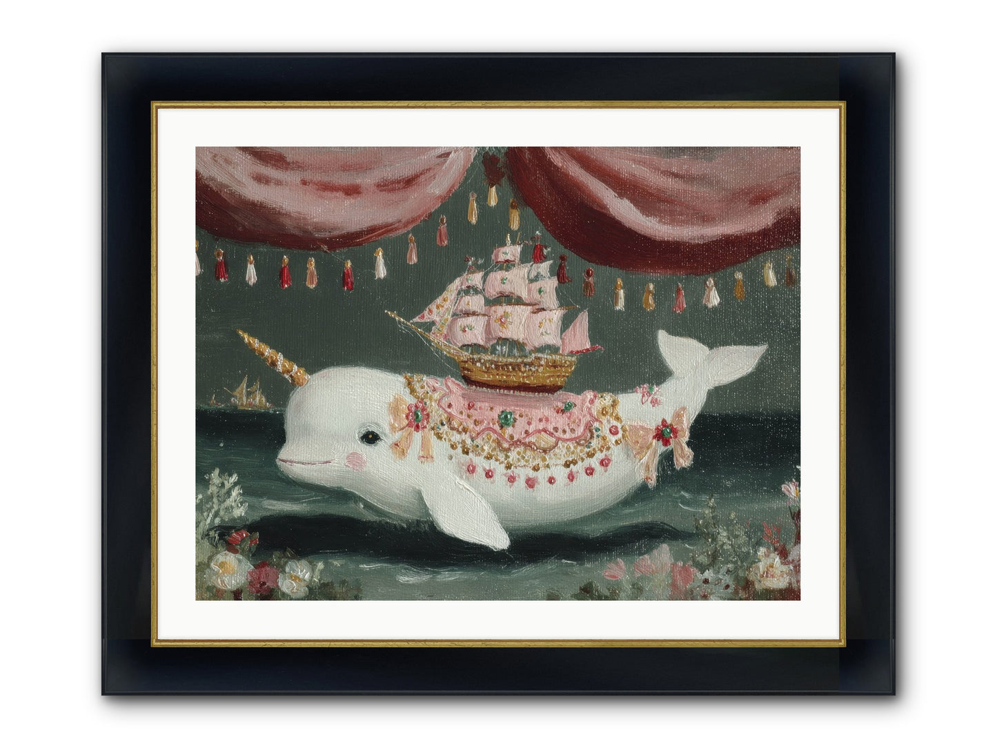 The Impossible Darling Framed Print - Wide Black w/Gold 32x24