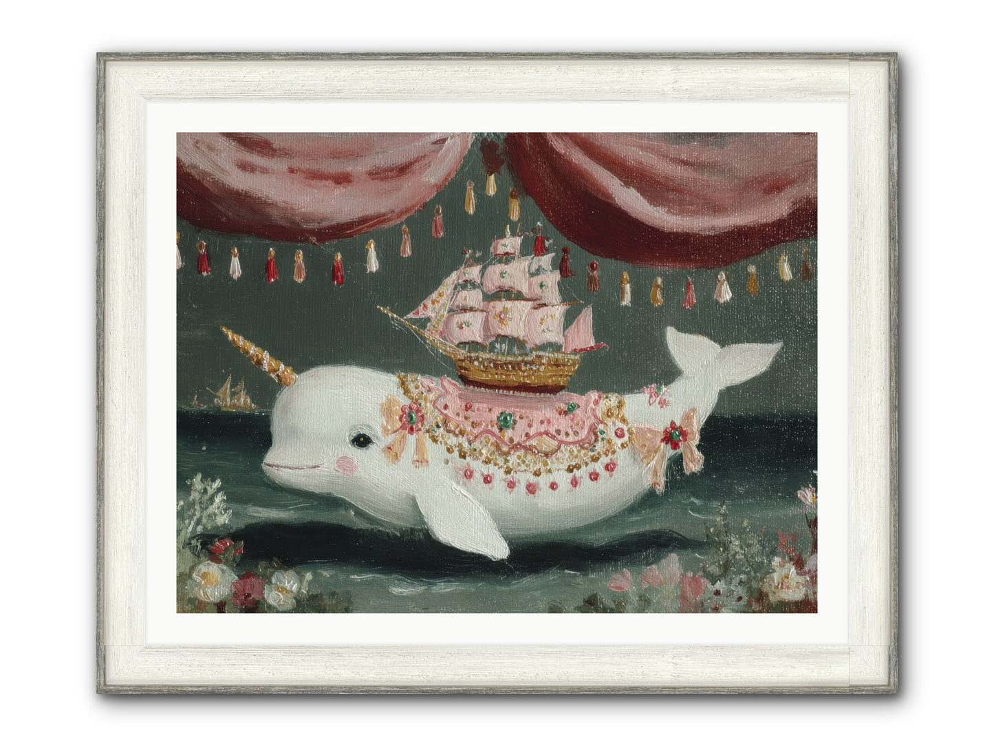 The Impossible Darling Framed Print - Driftwood White 40x30