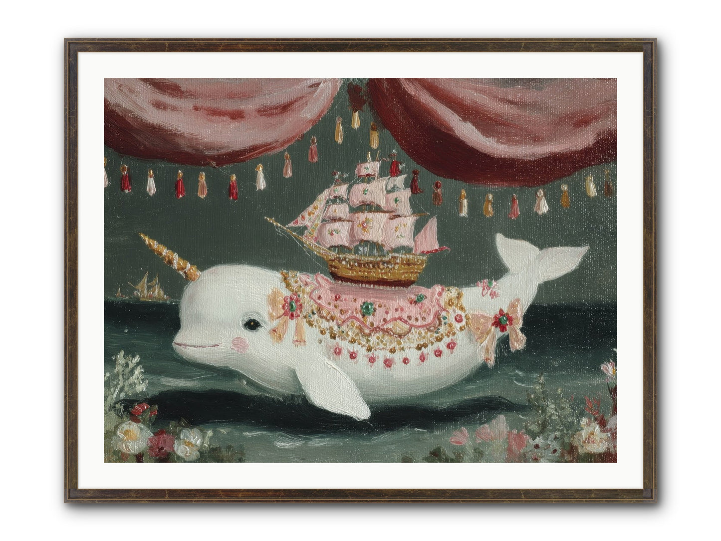 The Impossible Darling Framed Print - Slimwoods Black/Gold 40x30