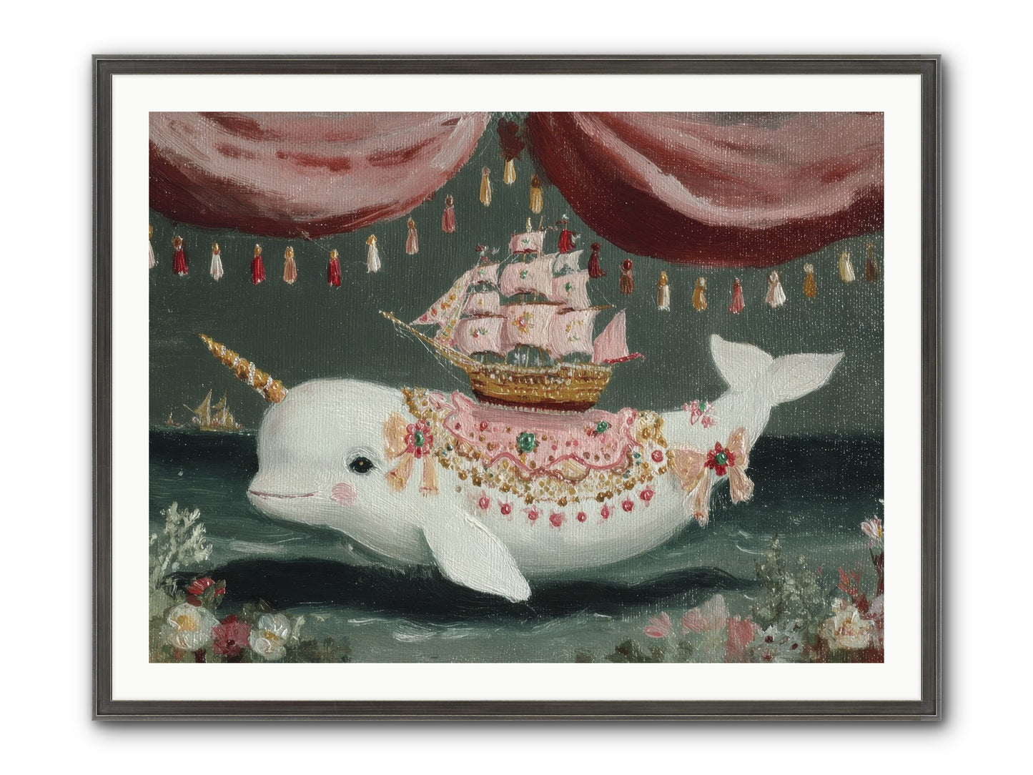 The Impossible Darling Framed Print - Slimwoods Black/Silver 40x30