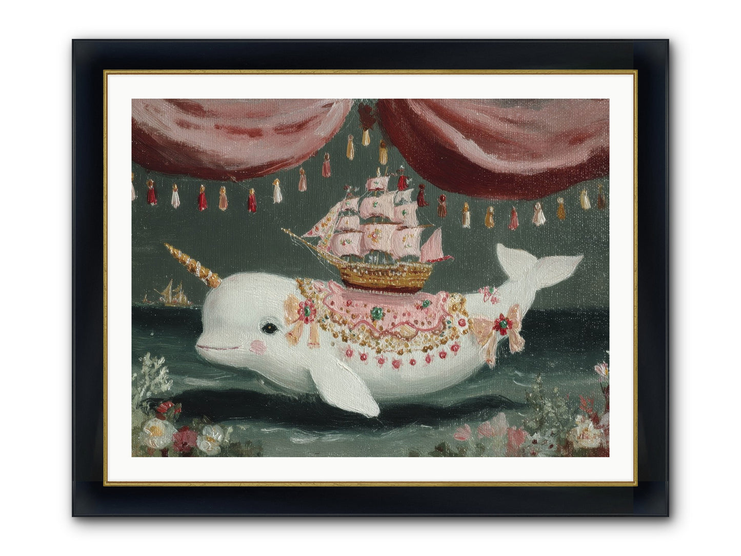 The Impossible Darling Framed Print - Wide Black w/Gold 40x30