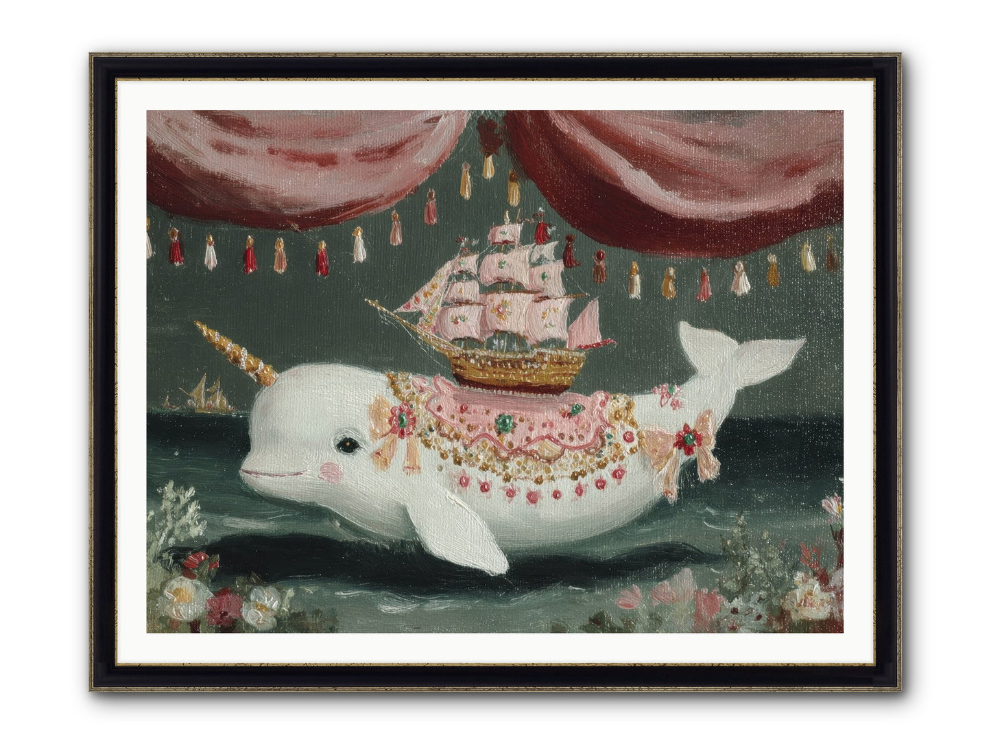 The Impossible Darling Framed Print - Black & Gold 48x36