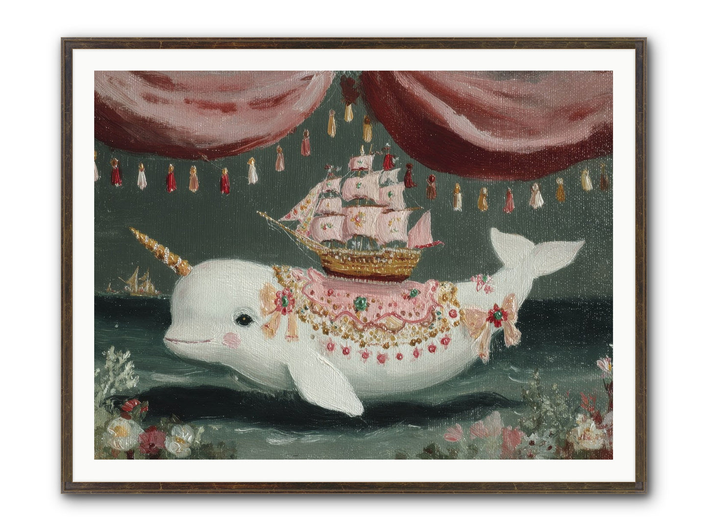The Impossible Darling Framed Print - Slimwoods Black/Gold 48x36