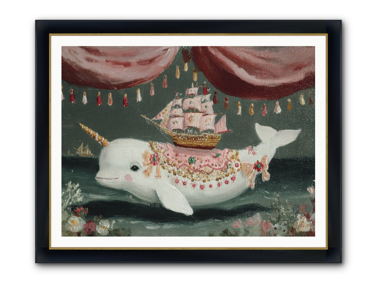 The Impossible Darling Framed Print - Wide Black w/Gold 48x36