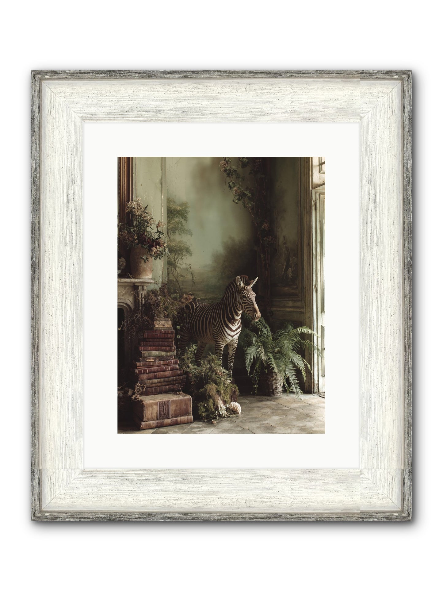 The Impossible Poise Framed Print - Driftwood White 12x16