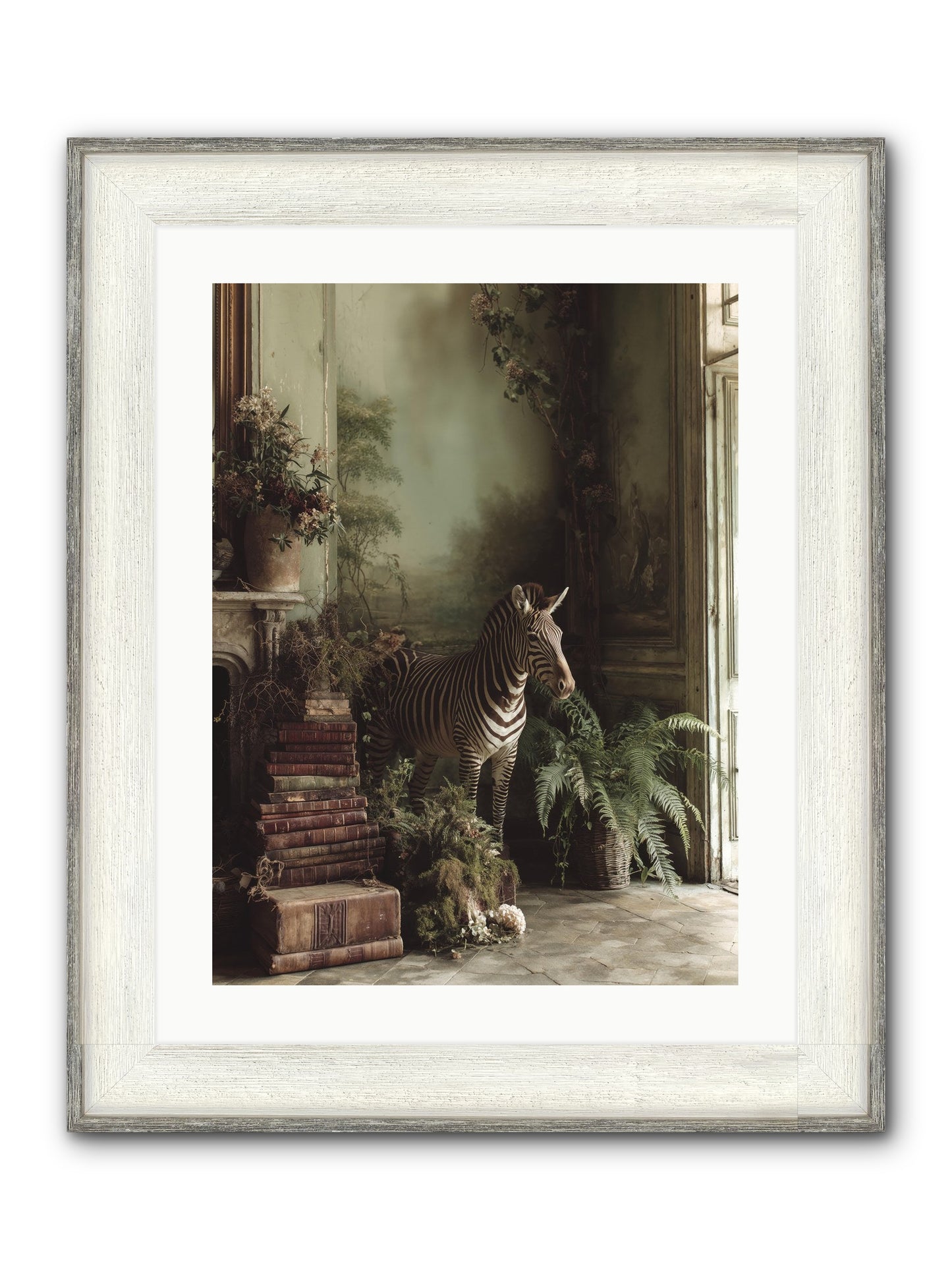 The Impossible Poise Framed Print - Driftwood White 18x24