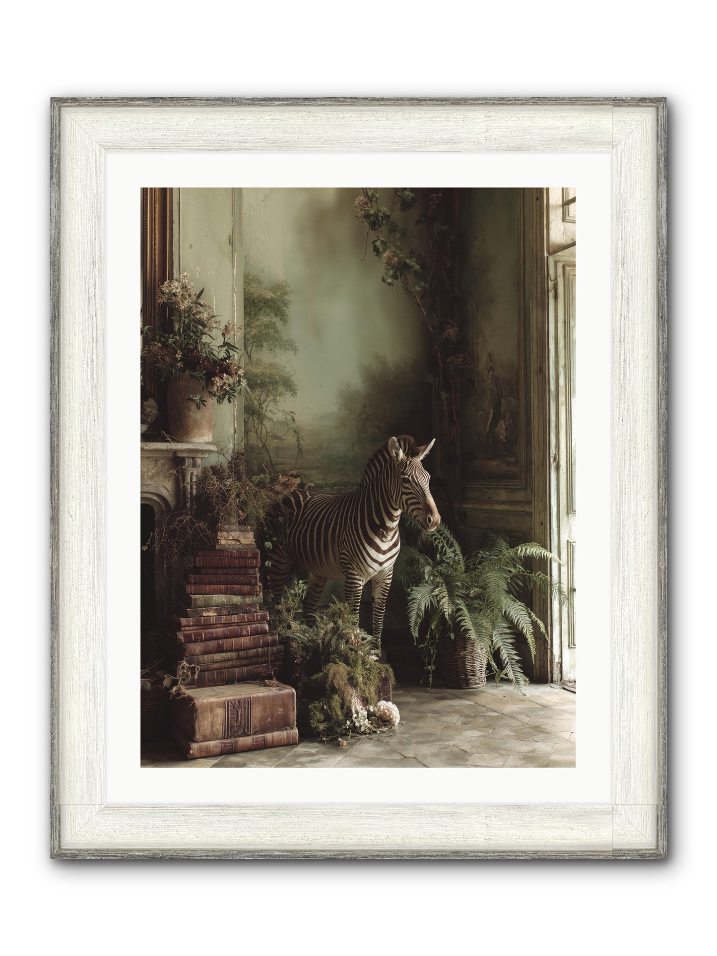 The Impossible Poise Framed Print - Driftwood White 24x32