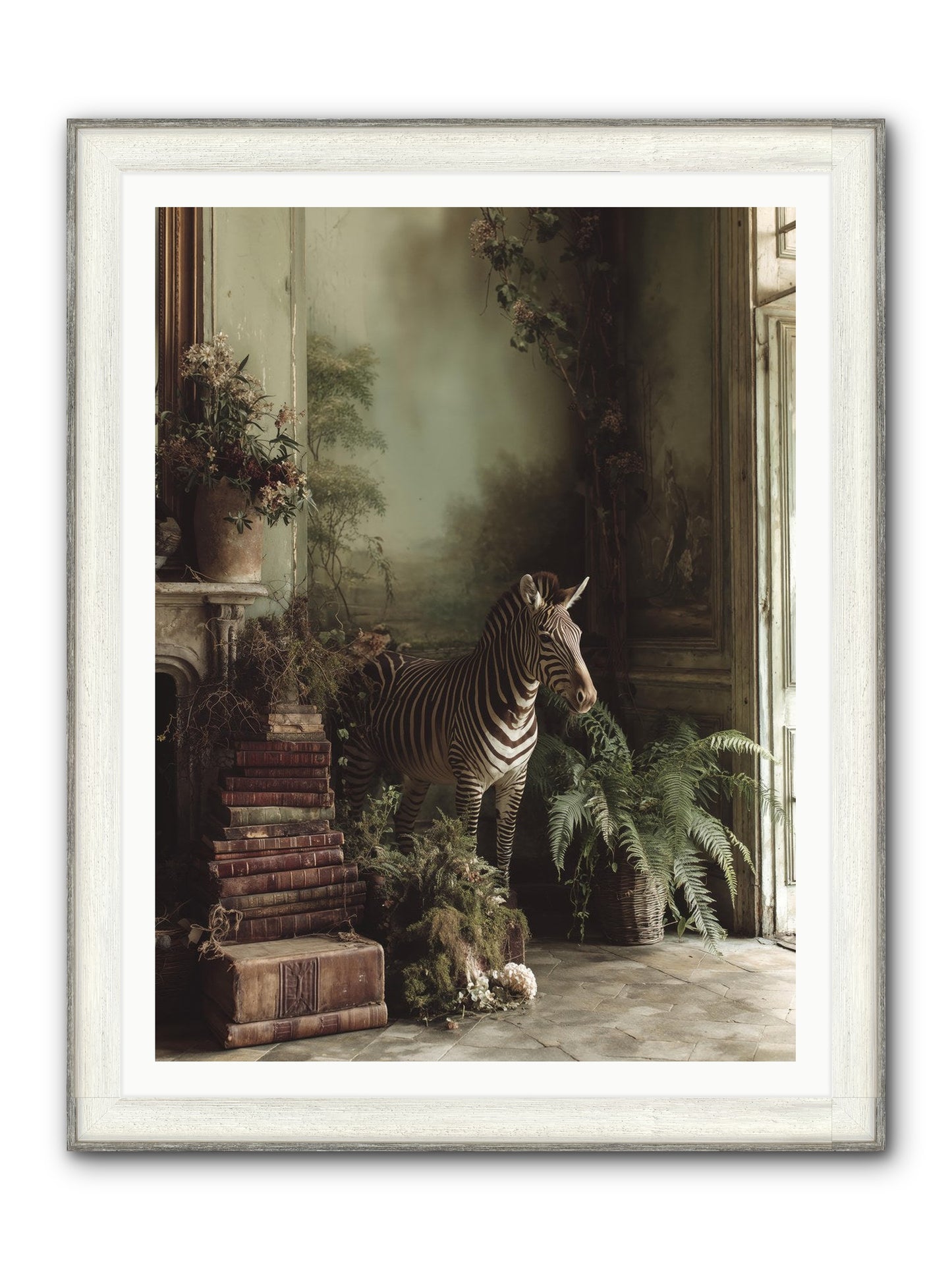 The Impossible Poise Framed Print - Driftwood White 36x48