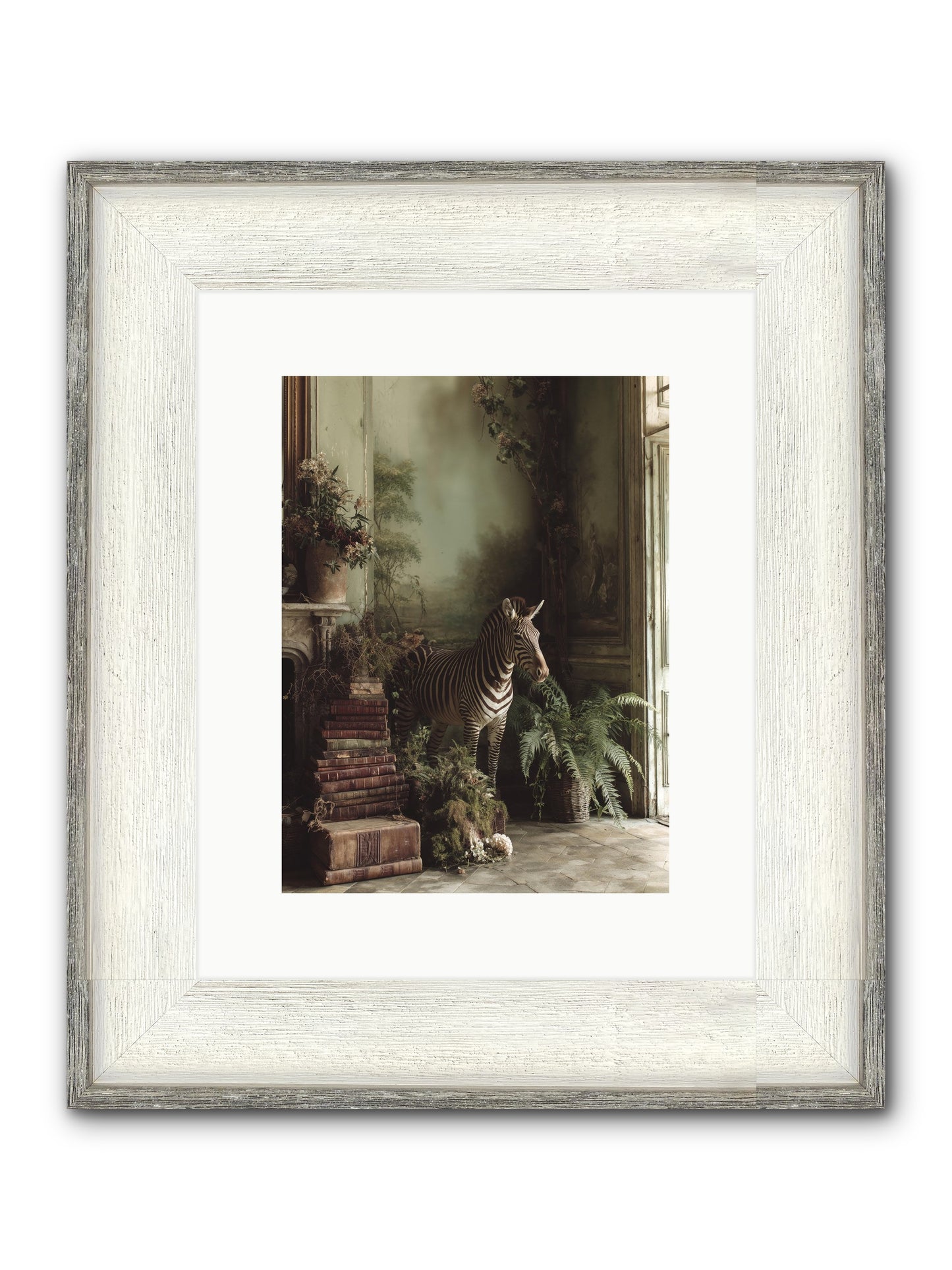 The Impossible Poise Framed Print - Driftwood White 9x12