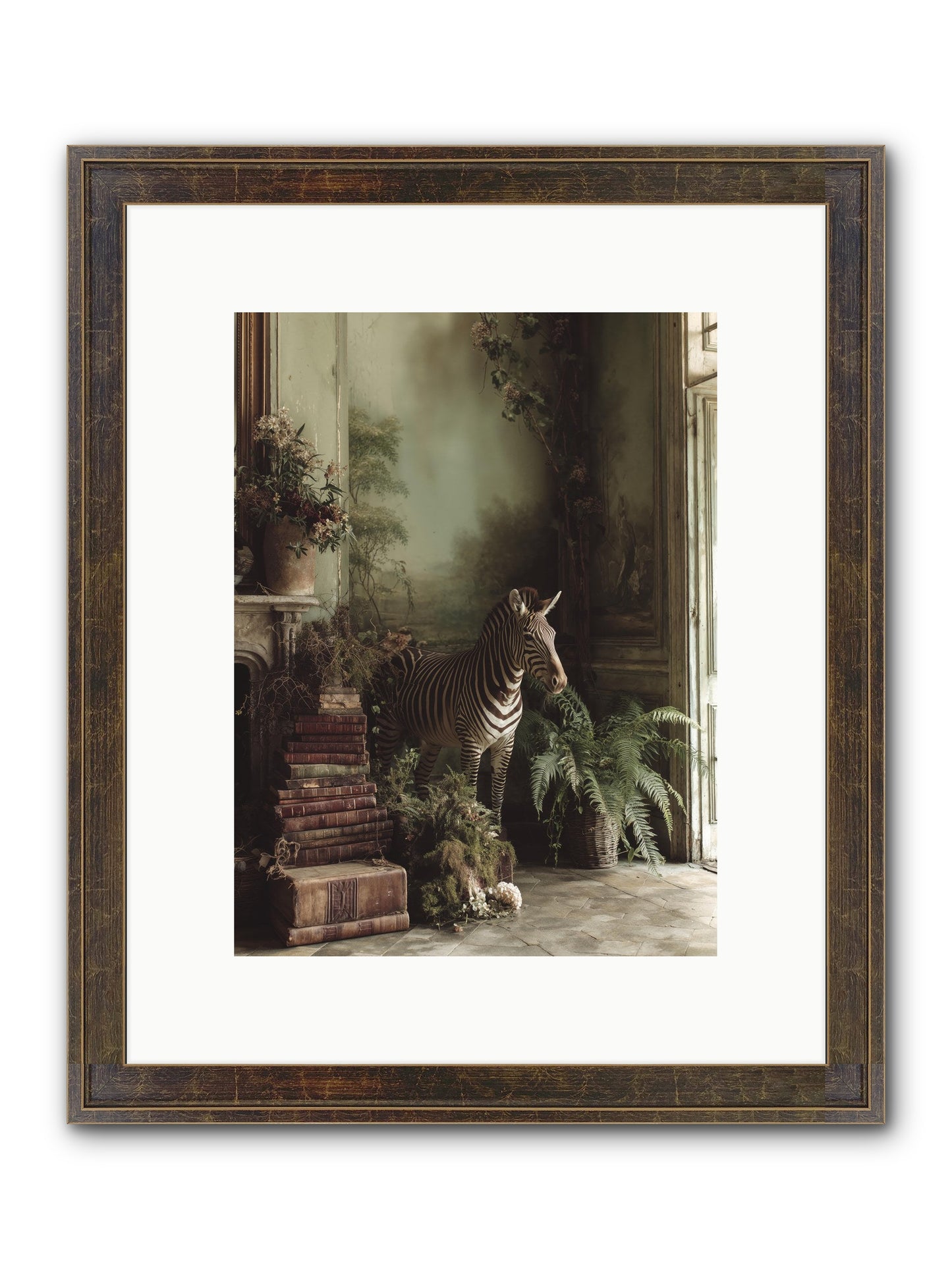 The Impossible Poise Framed Print - Slimwoods Black/Gold 9x12
