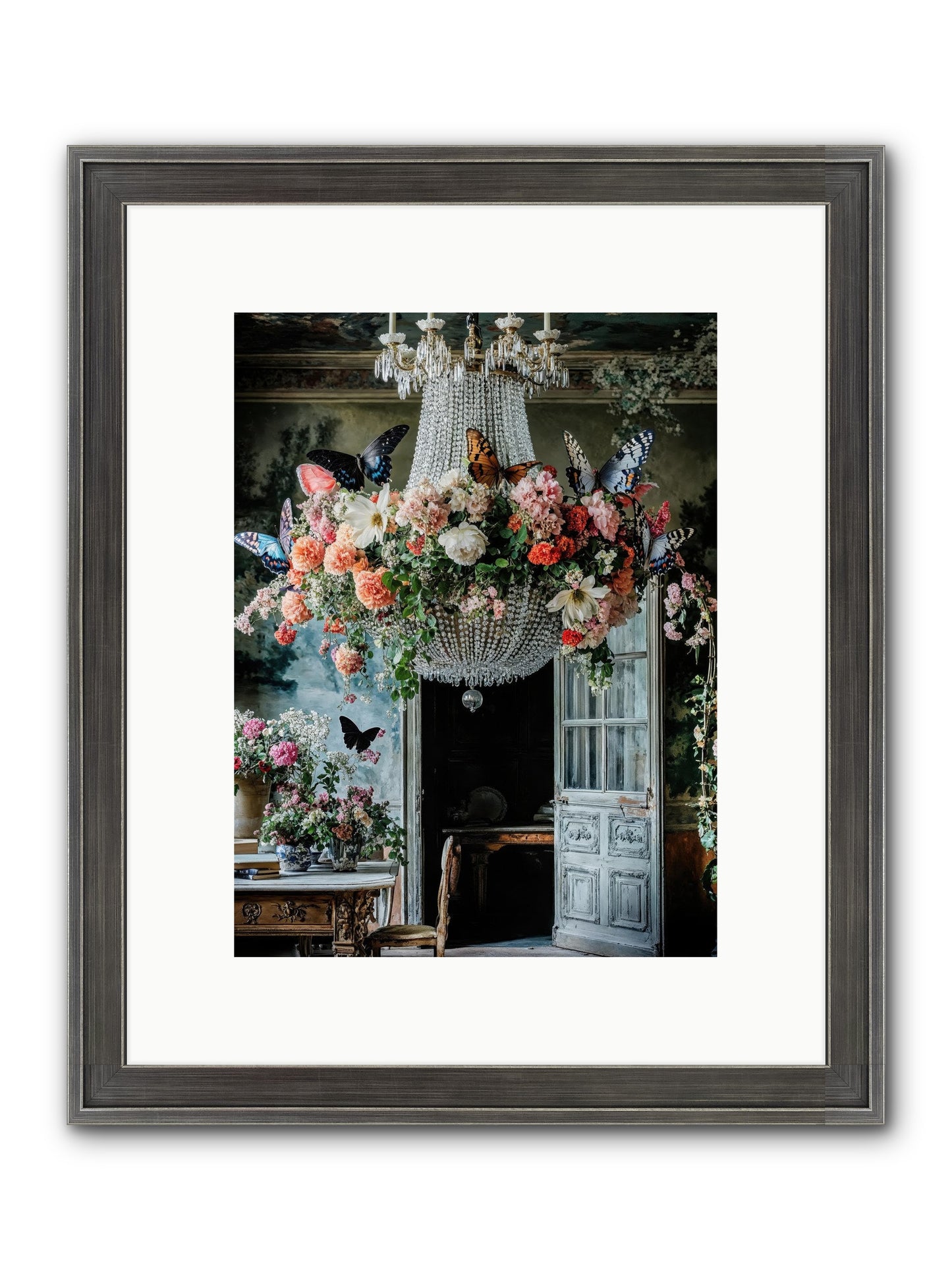The Indoor Migration Framed Print - Slimwoods Black/Silver 9x12