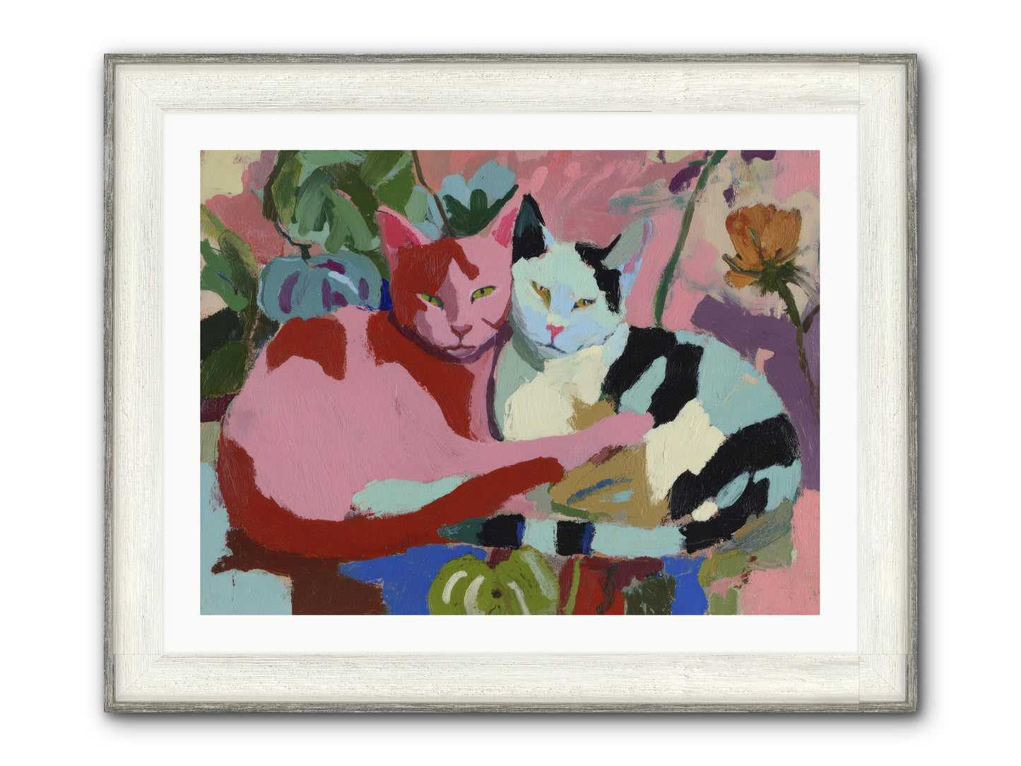 The Inheritance Of Color Framed Print - Driftwood White 32x24