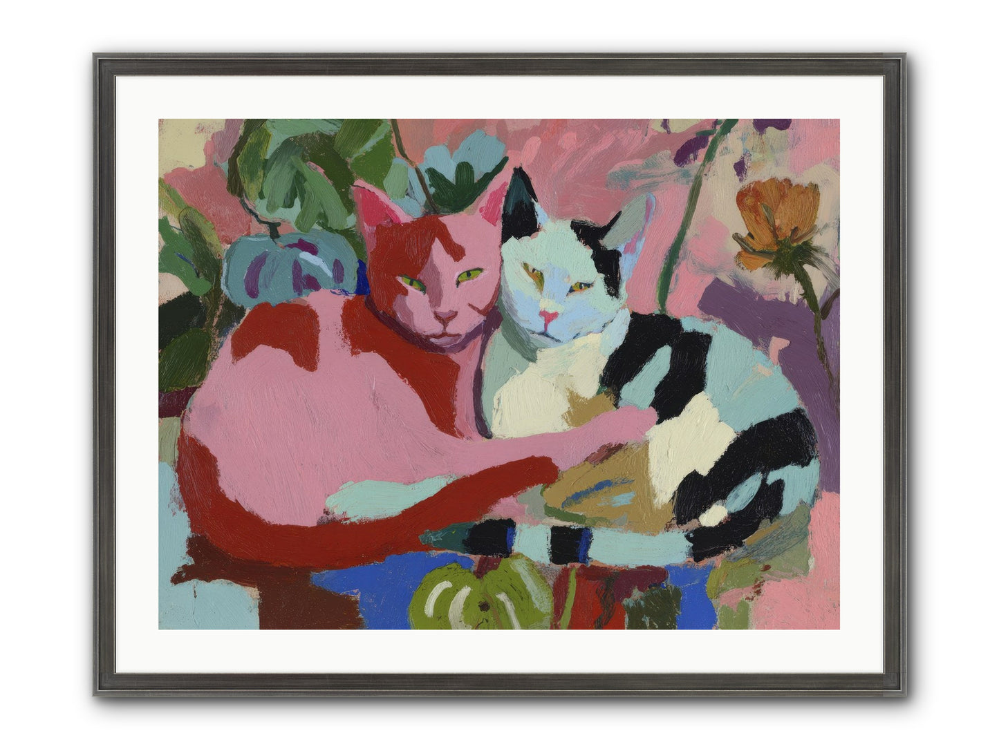 The Inheritance Of Color Framed Print - Slimwoods Black/Silver 32x24
