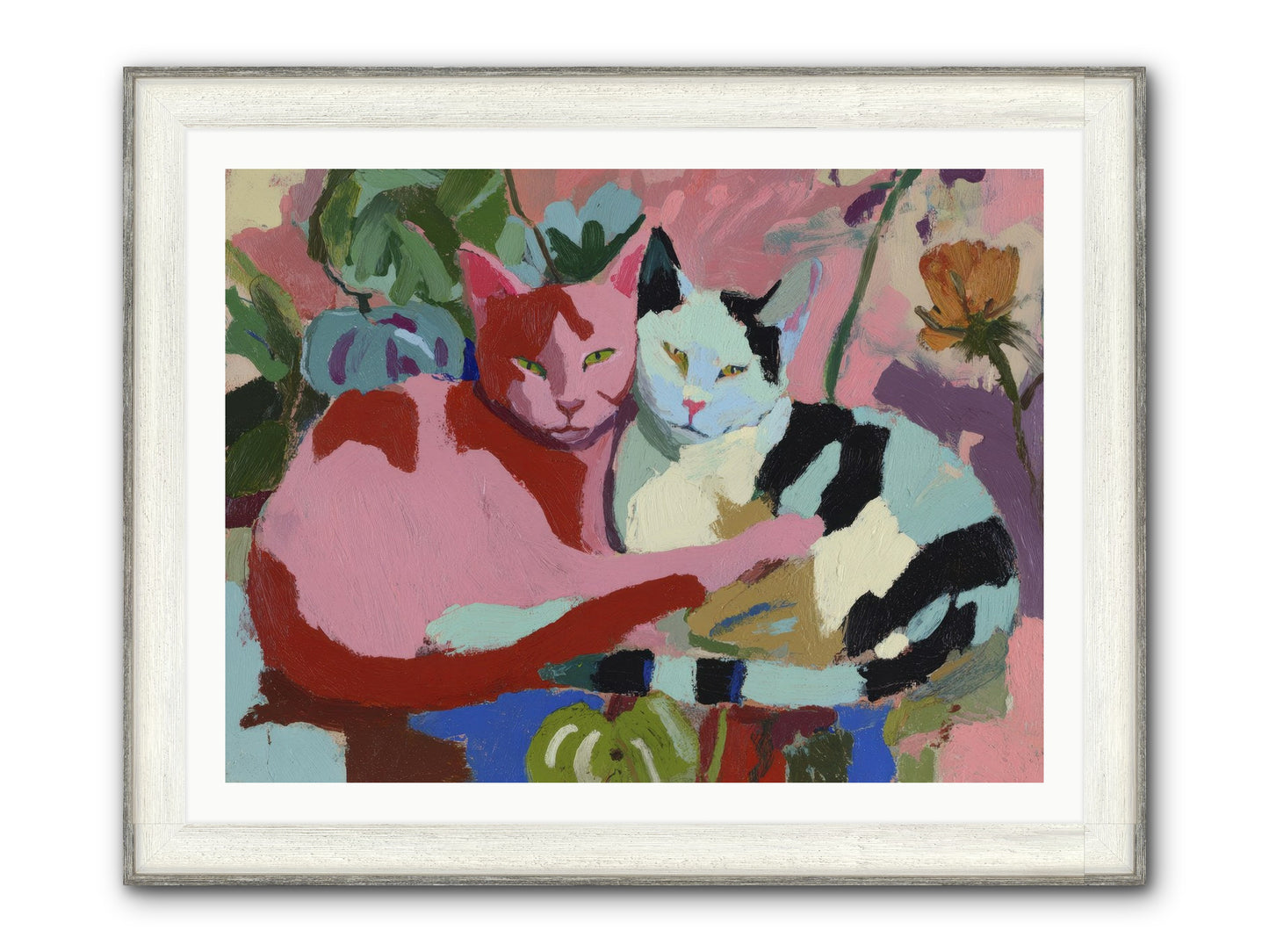 The Inheritance Of Color Framed Print - Driftwood White 40x30