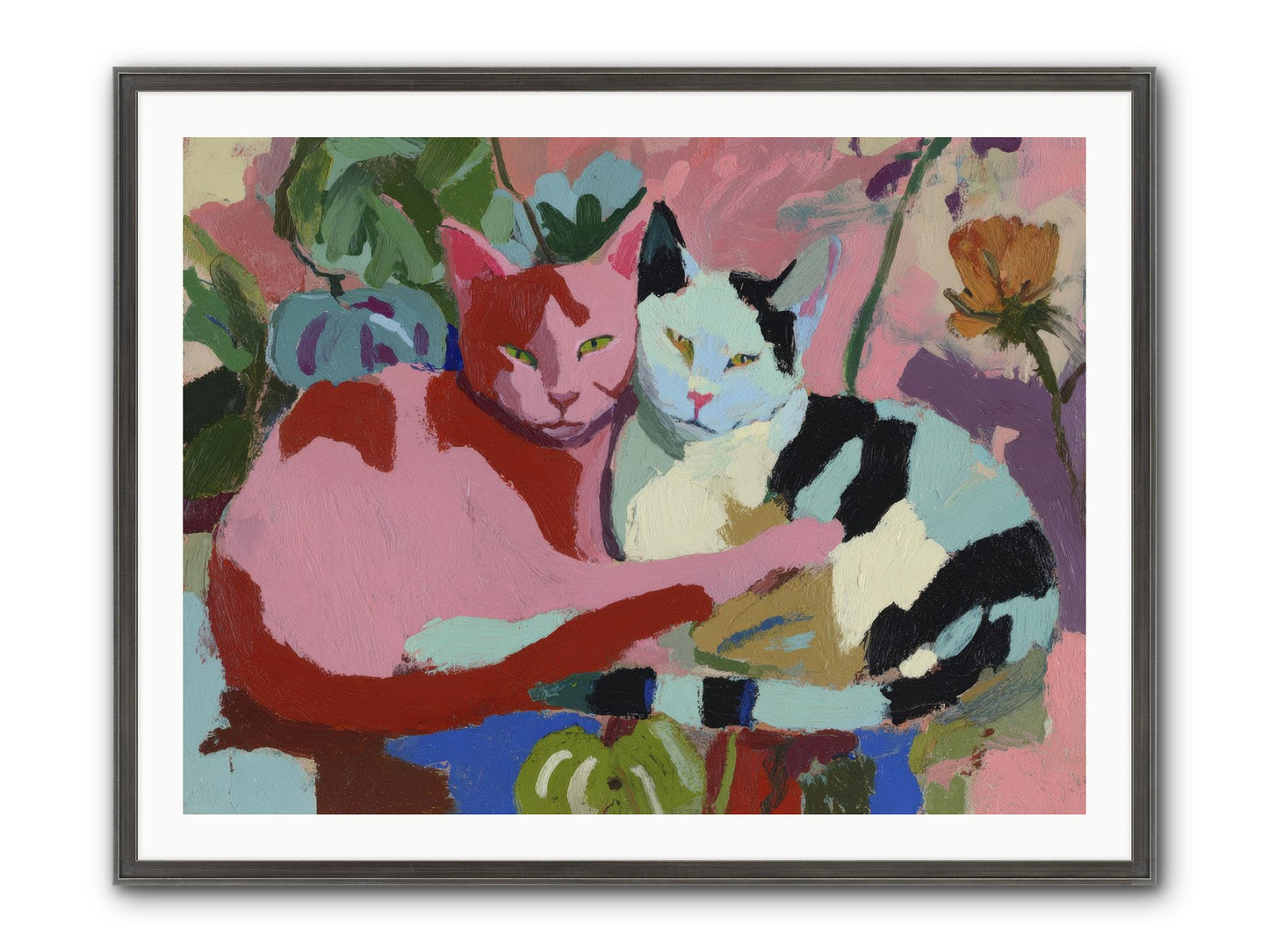 The Inheritance Of Color Framed Print - Slimwoods Black/Silver 40x30