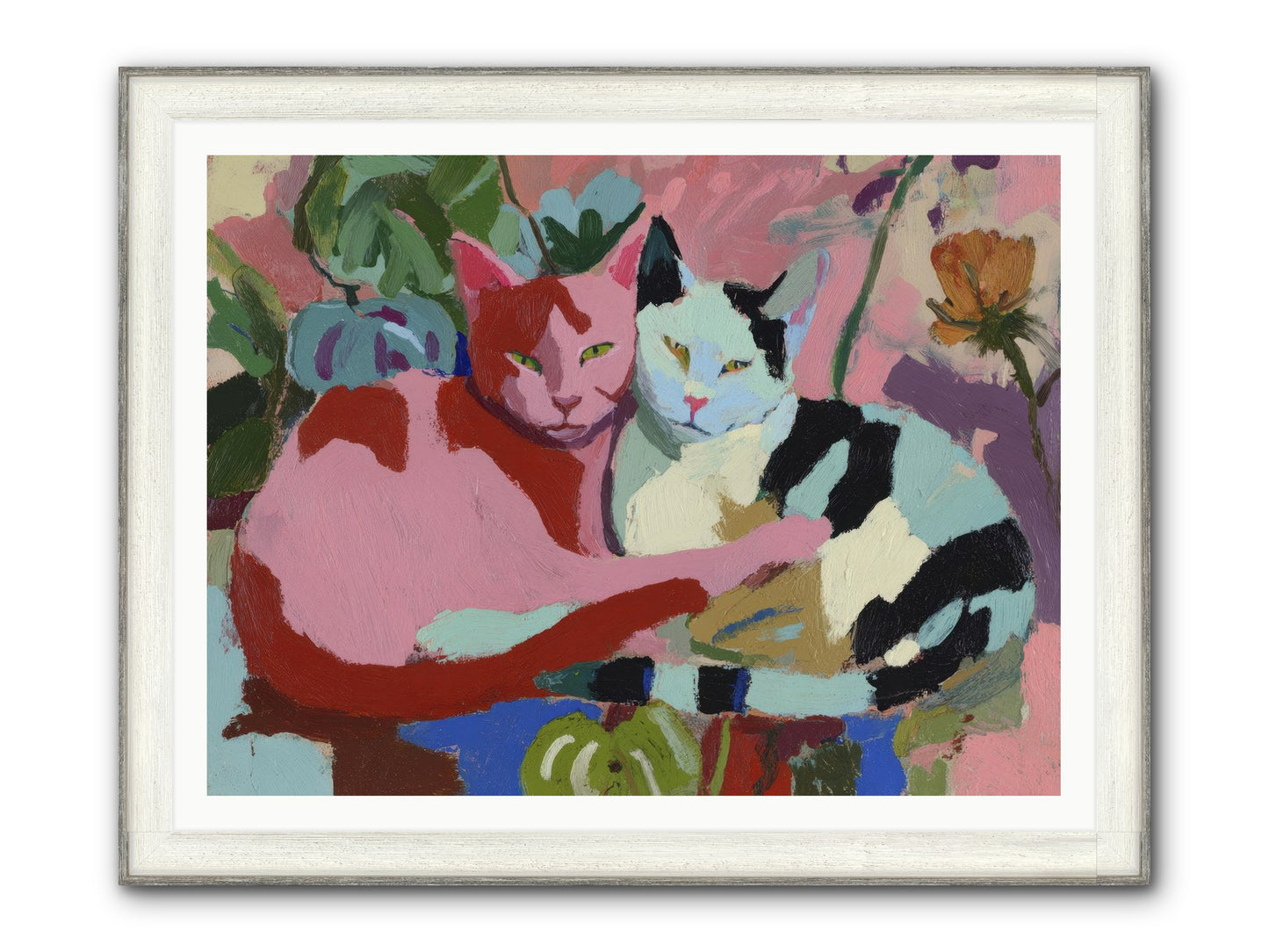 The Inheritance Of Color Framed Print - Driftwood White 48x36