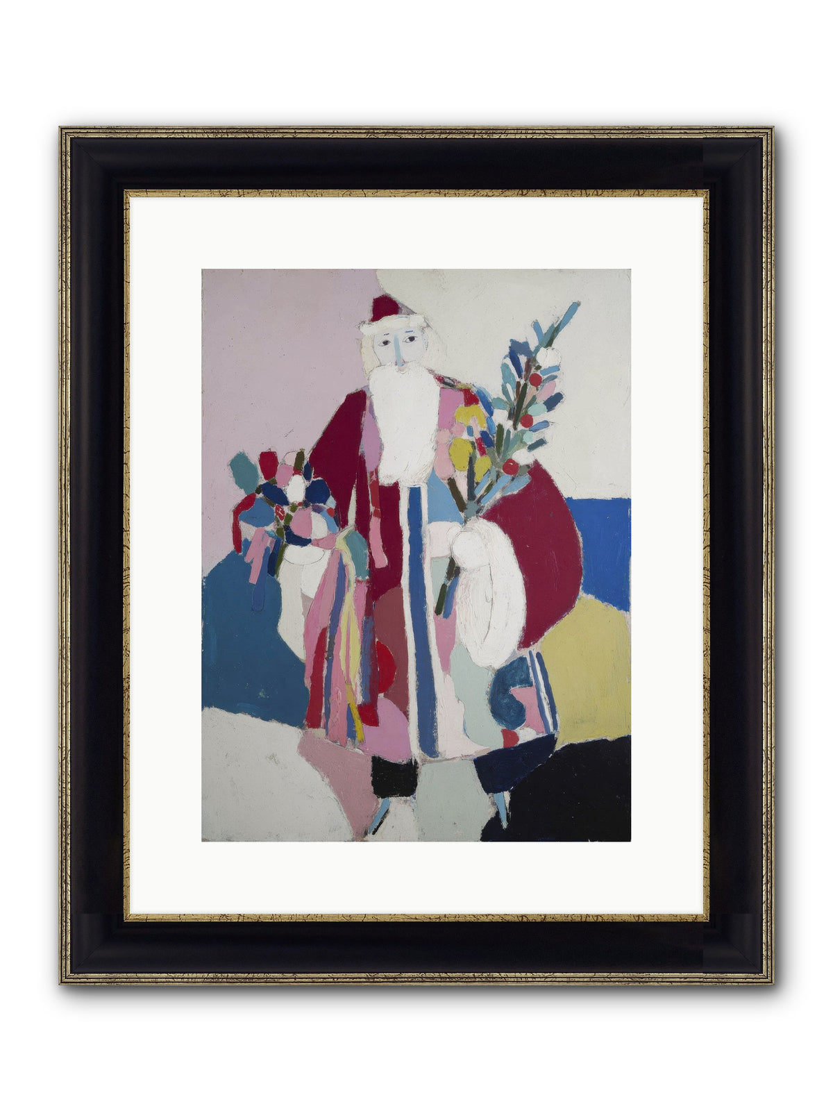 The Jolly Gentleman Framed Print - Black & Gold 12x16