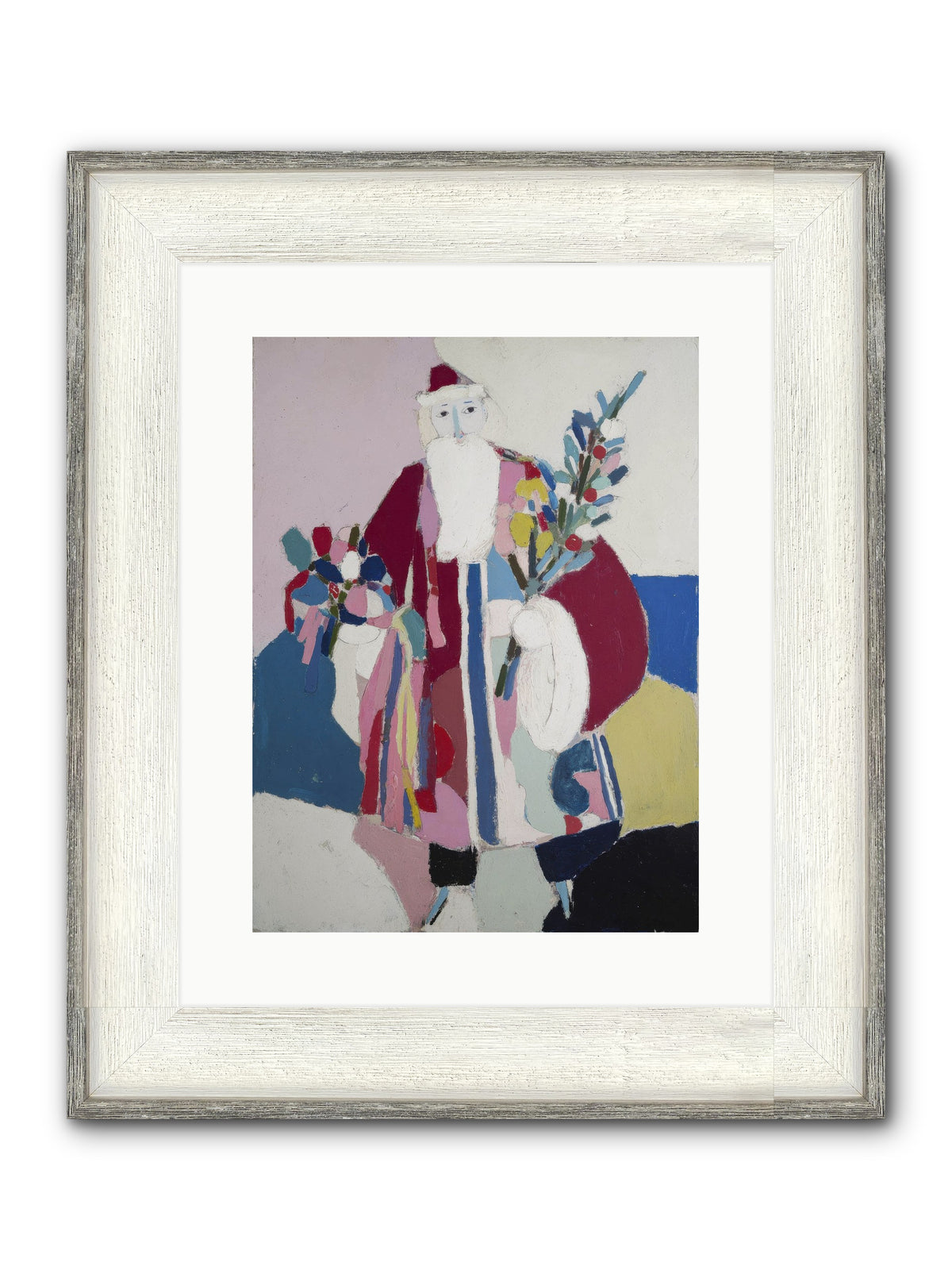 The Jolly Gentleman Framed Print - Driftwood White 12x16