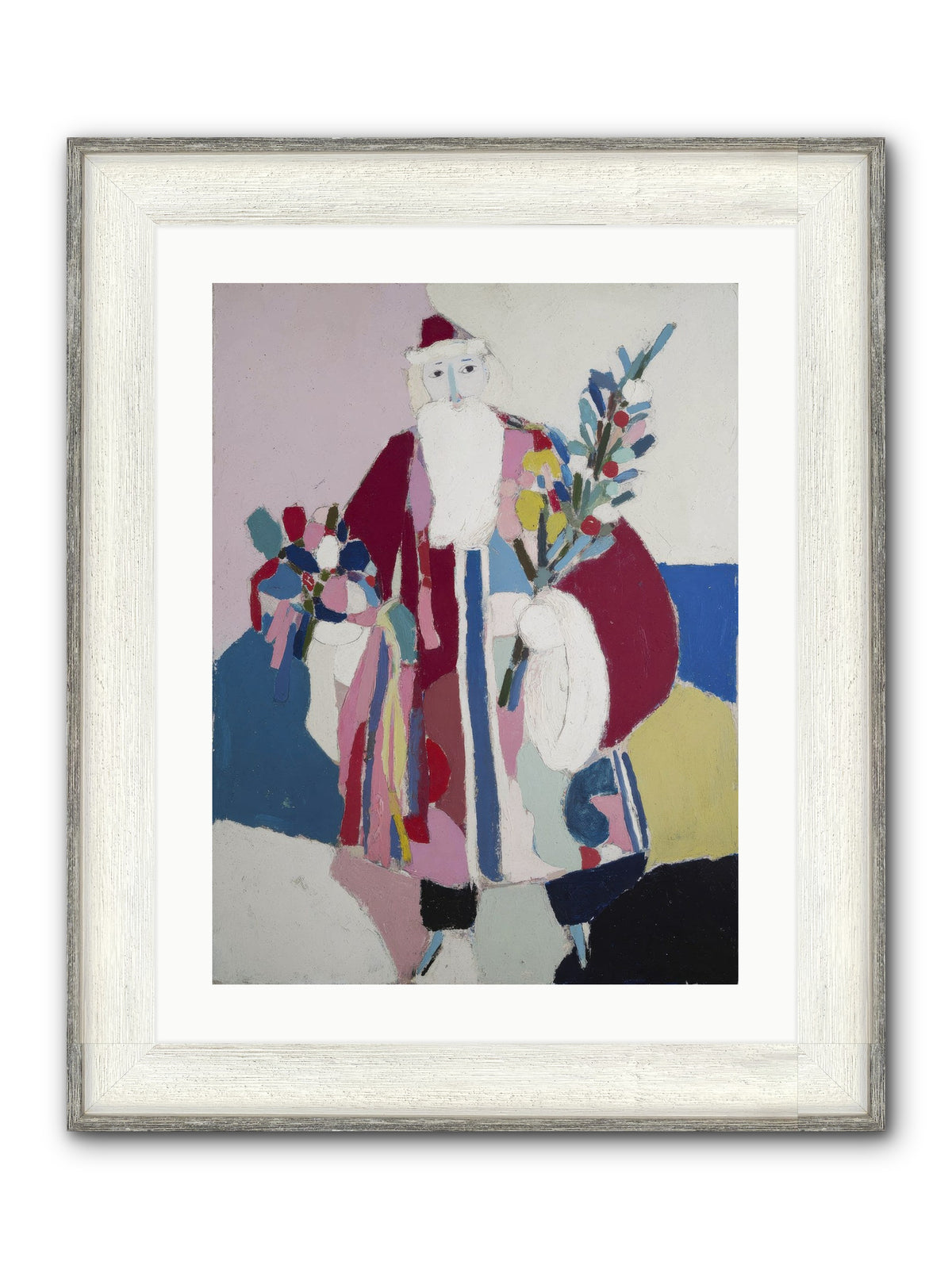 The Jolly Gentleman Framed Print - Driftwood White 18x24