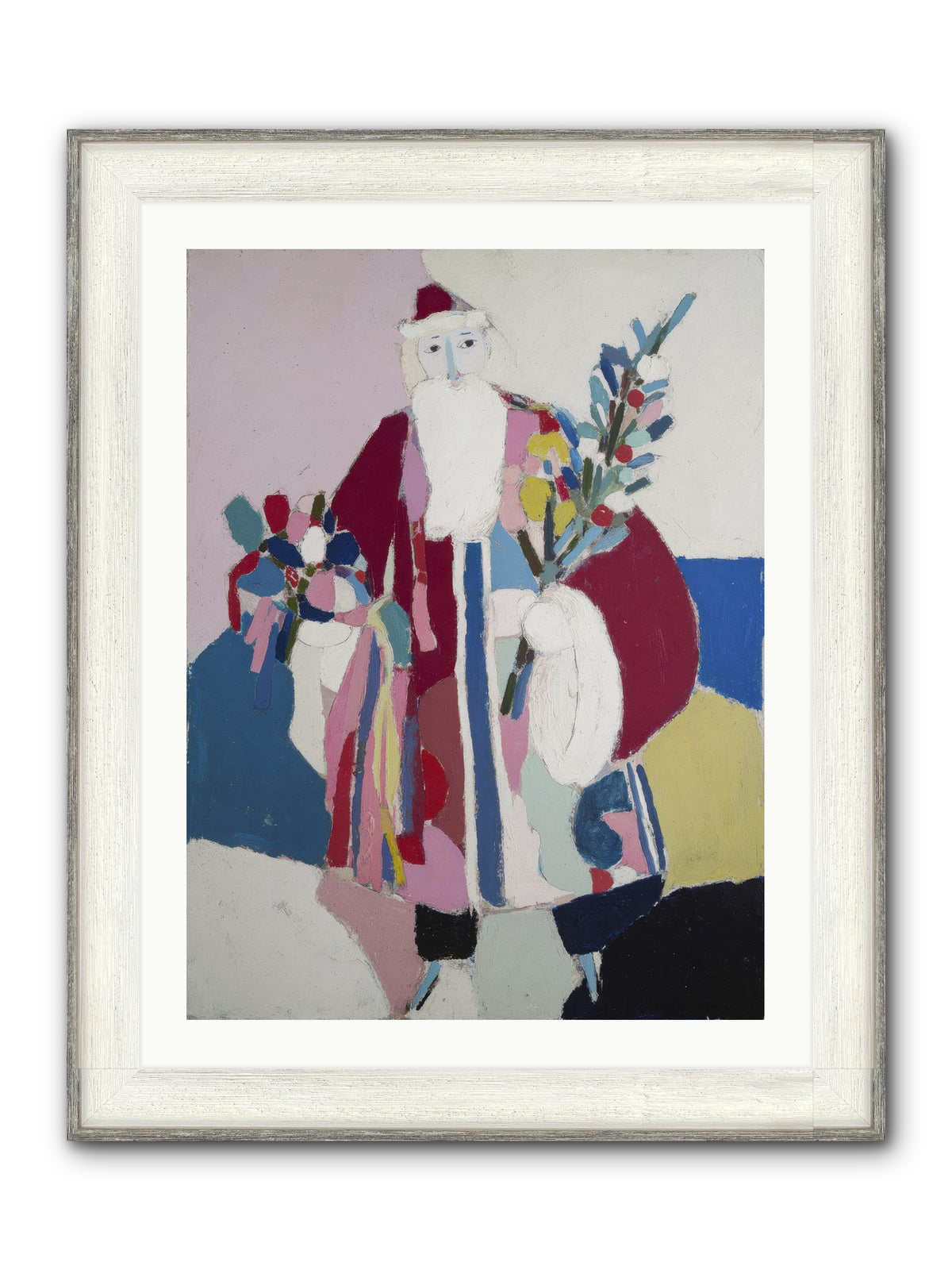 The Jolly Gentleman Framed Print - Driftwood White 24x32
