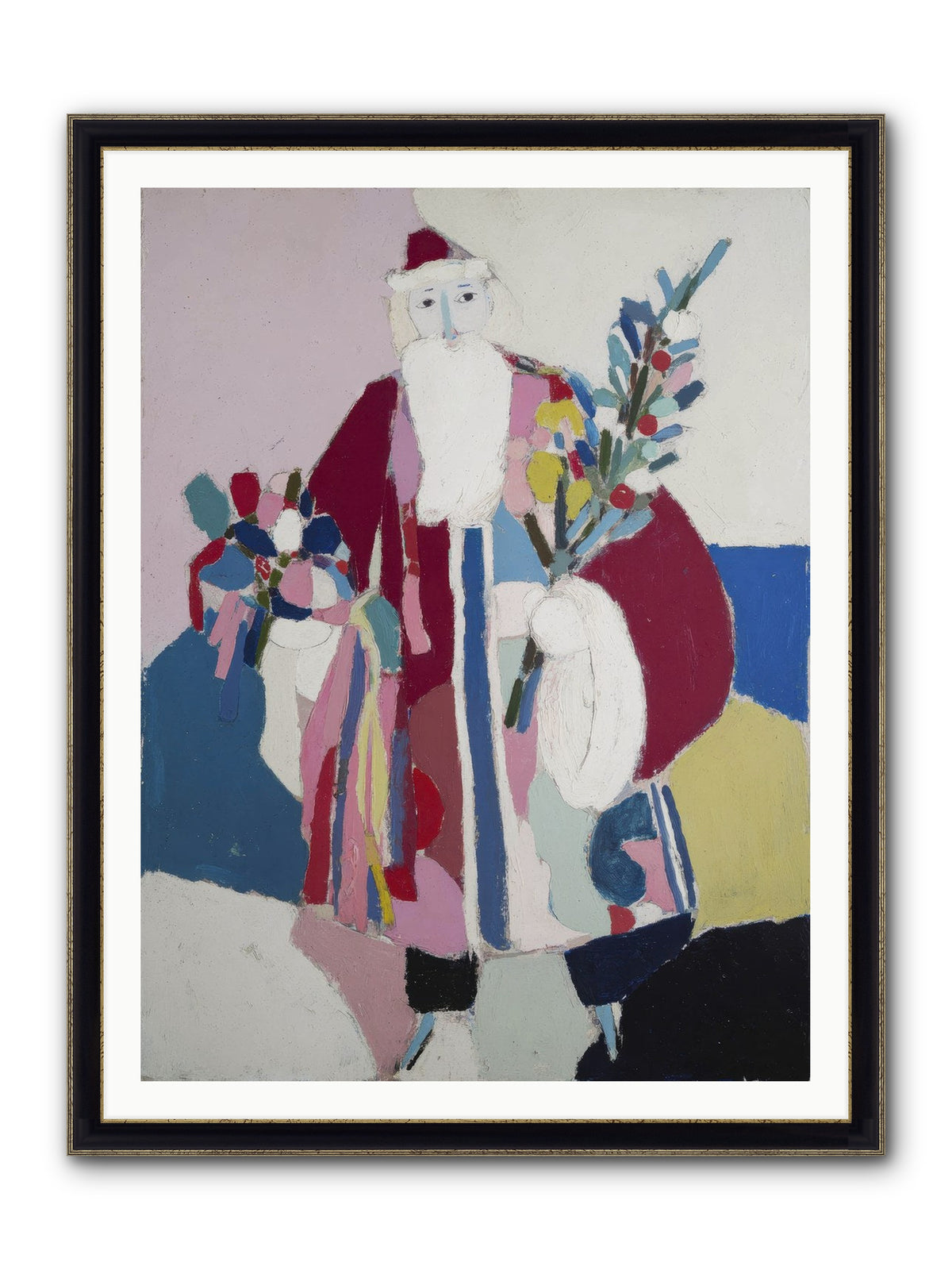 The Jolly Gentleman Framed Print - Black & Gold 36x48