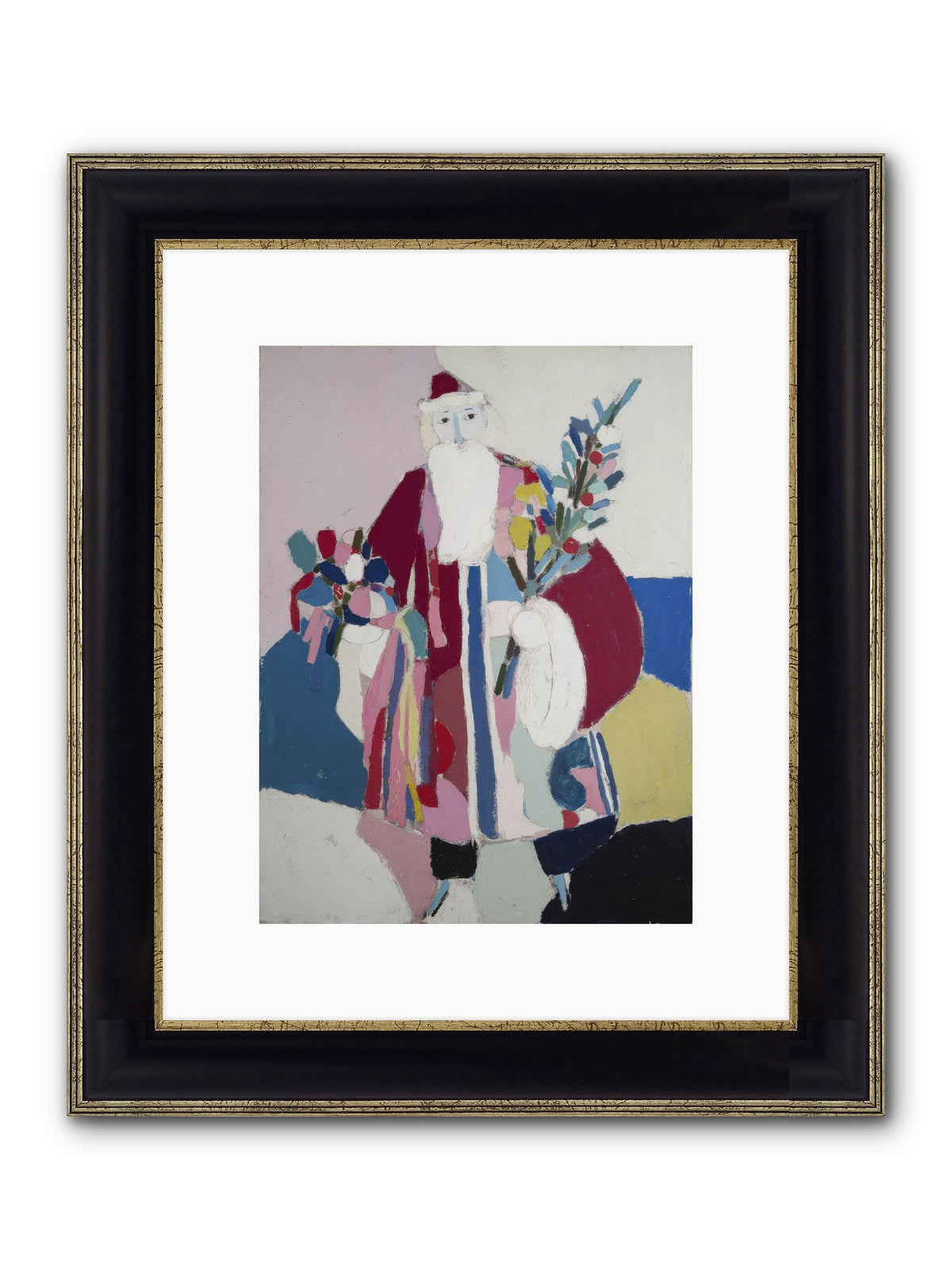 The Jolly Gentleman Framed Print - Black & Gold 9x12