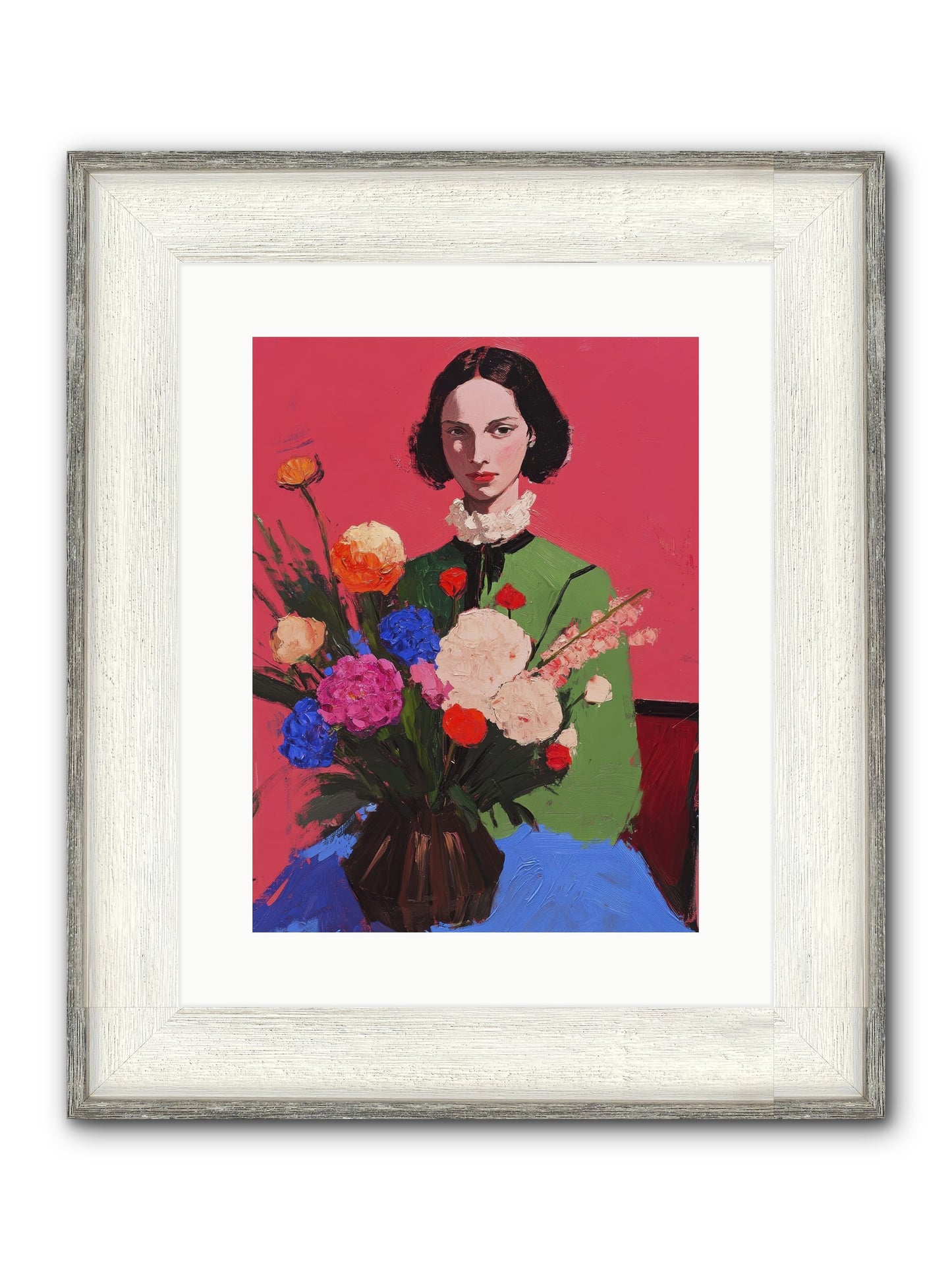 The Juniper Hall Framed Print - Driftwood White 12x16