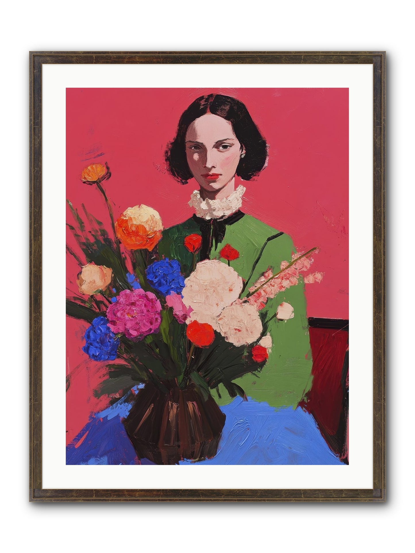 The Juniper Hall Framed Print - Slimwoods Black/Gold 24x32