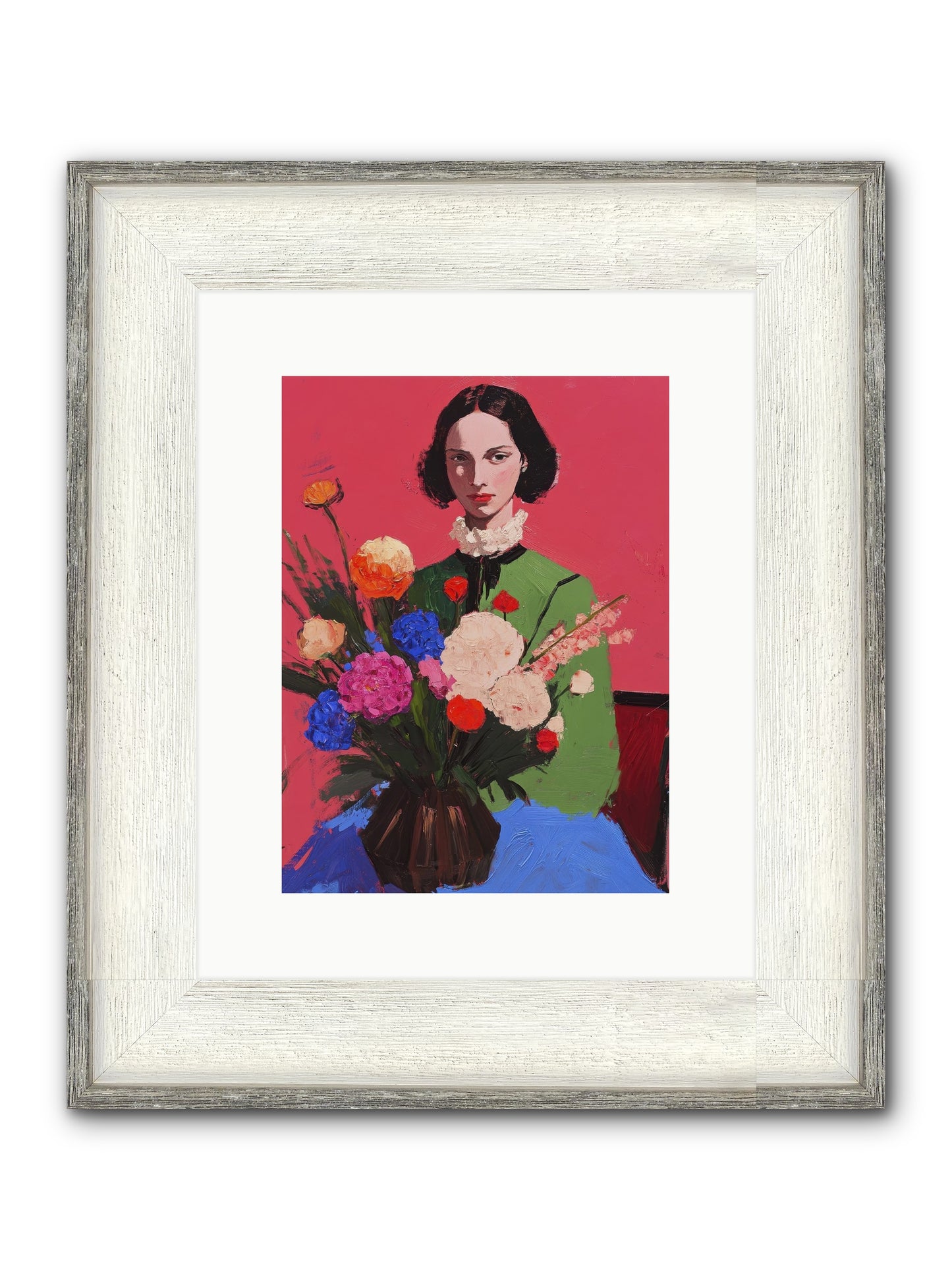 The Juniper Hall Framed Print - Driftwood White 9x12