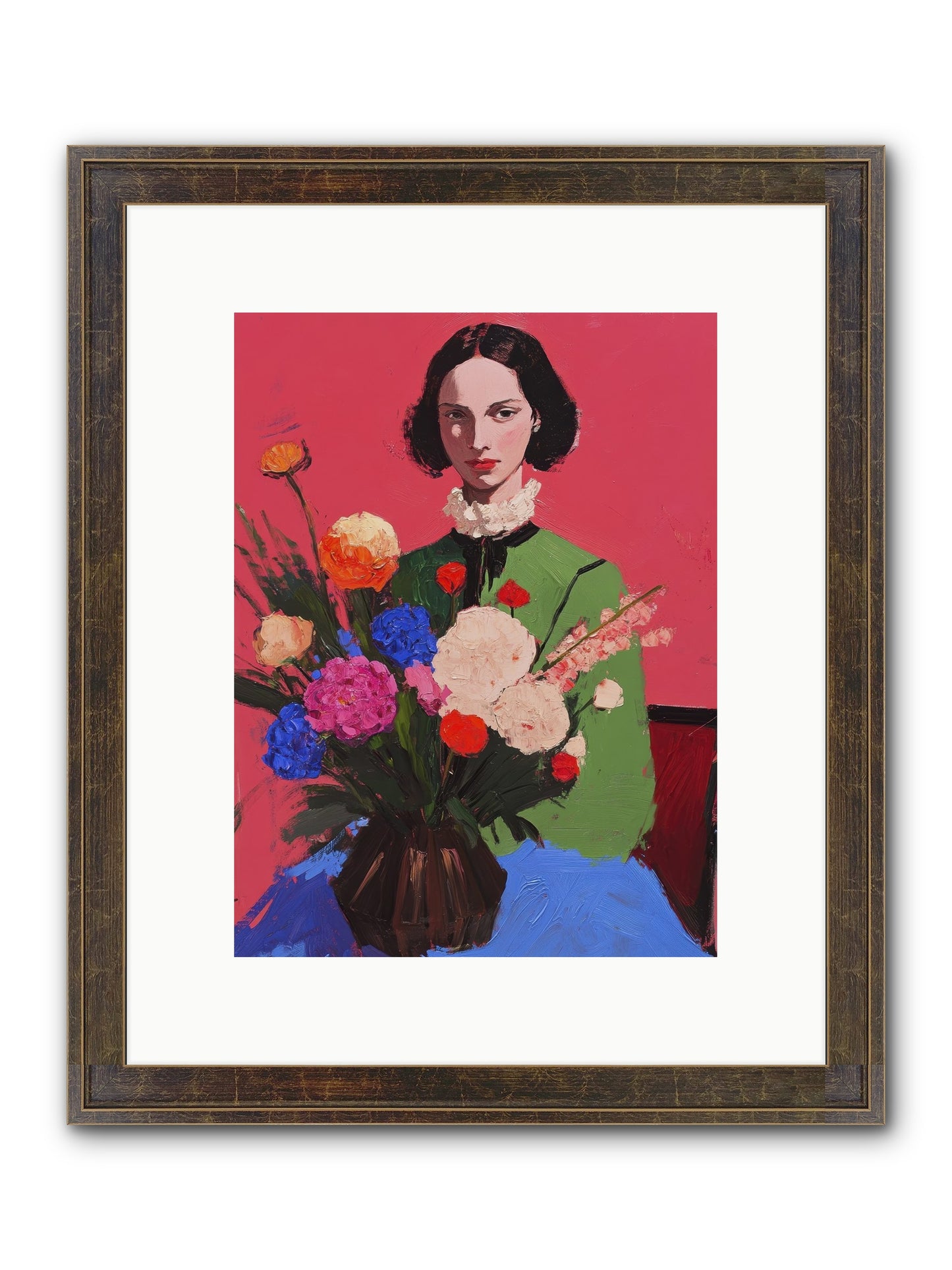 The Juniper Hall Framed Print - Slimwoods Black/Gold 9x12