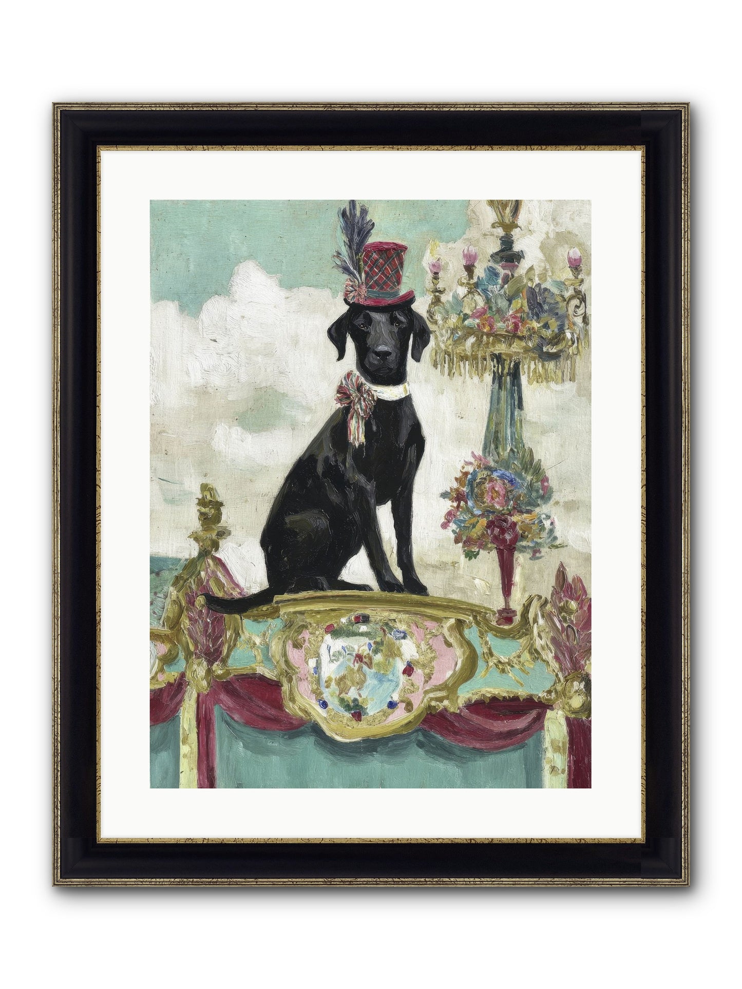 The Keeper Of Sunshine Framed Print - Black & Gold 18x24
