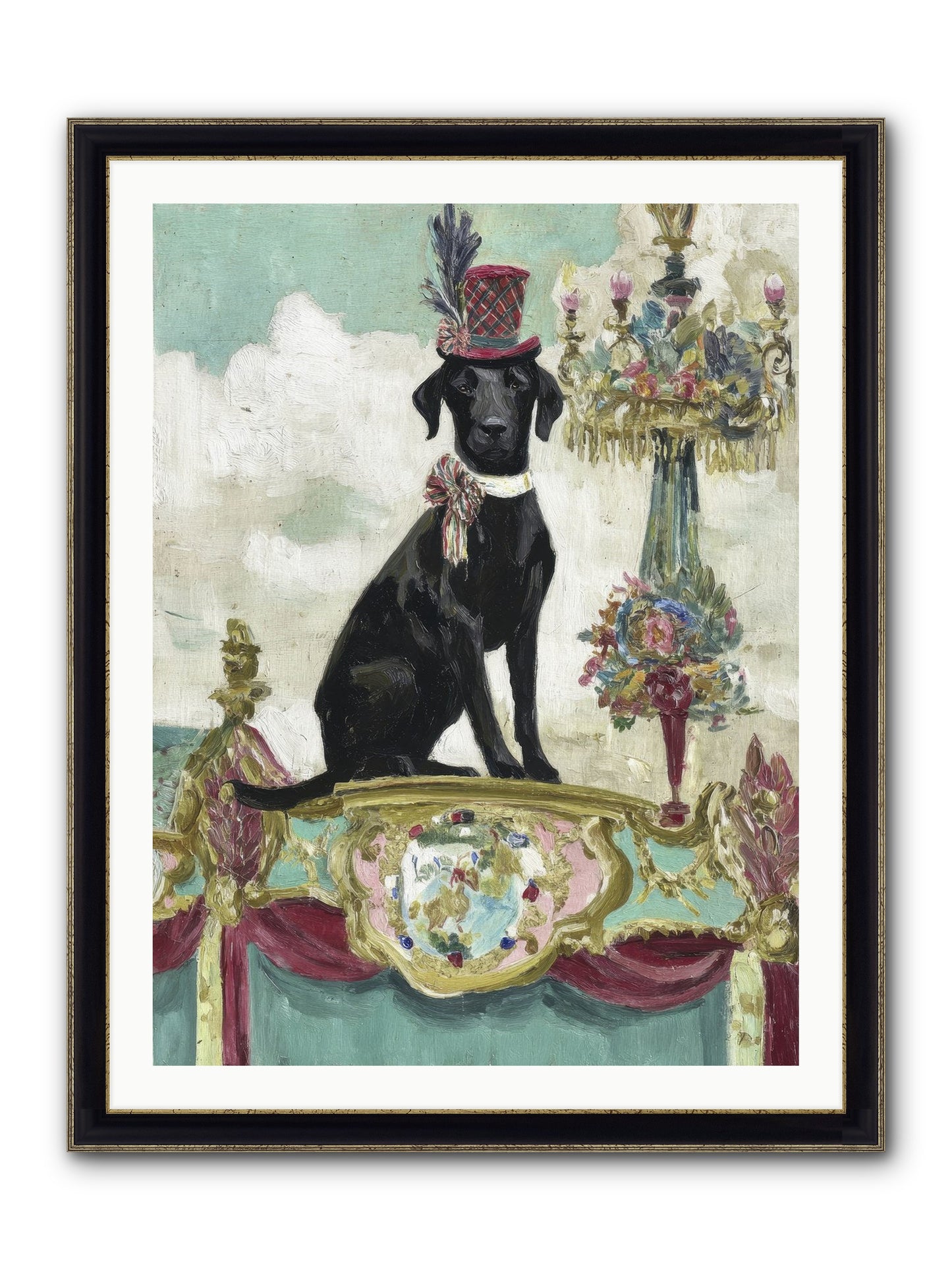 The Keeper Of Sunshine Framed Print - Black & Gold 30x40