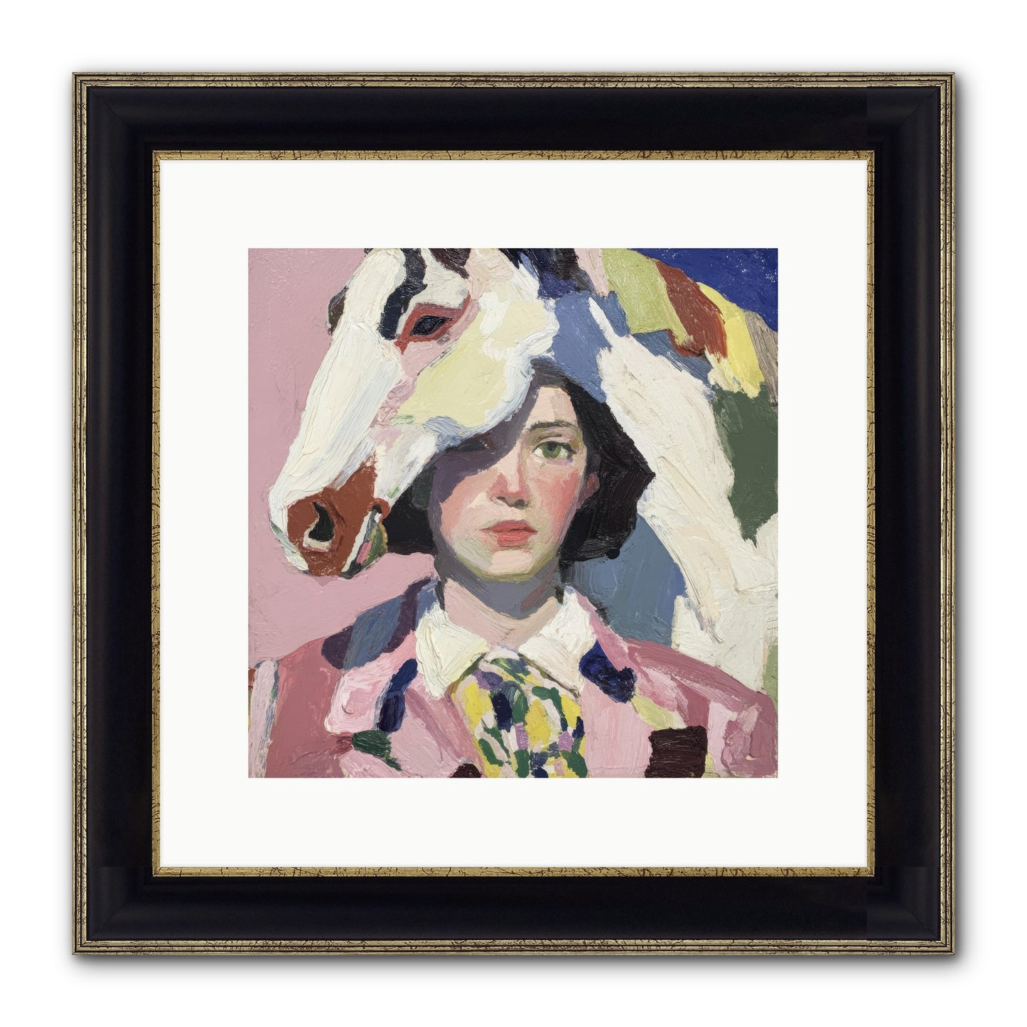 The Keepers Of Unspoken Things Framed Print - Black & Gold 12x12