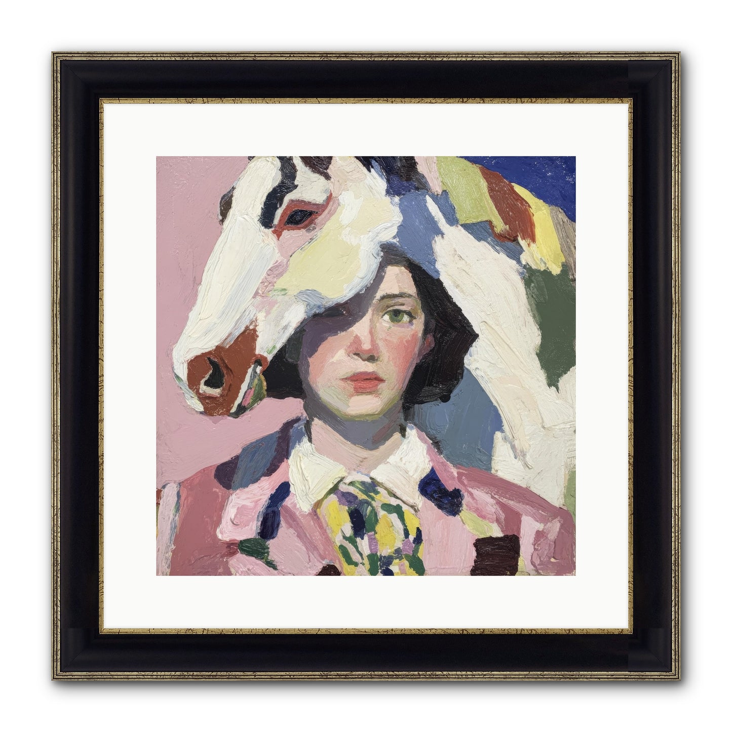 The Keepers Of Unspoken Things Framed Print - Black & Gold 16x16
