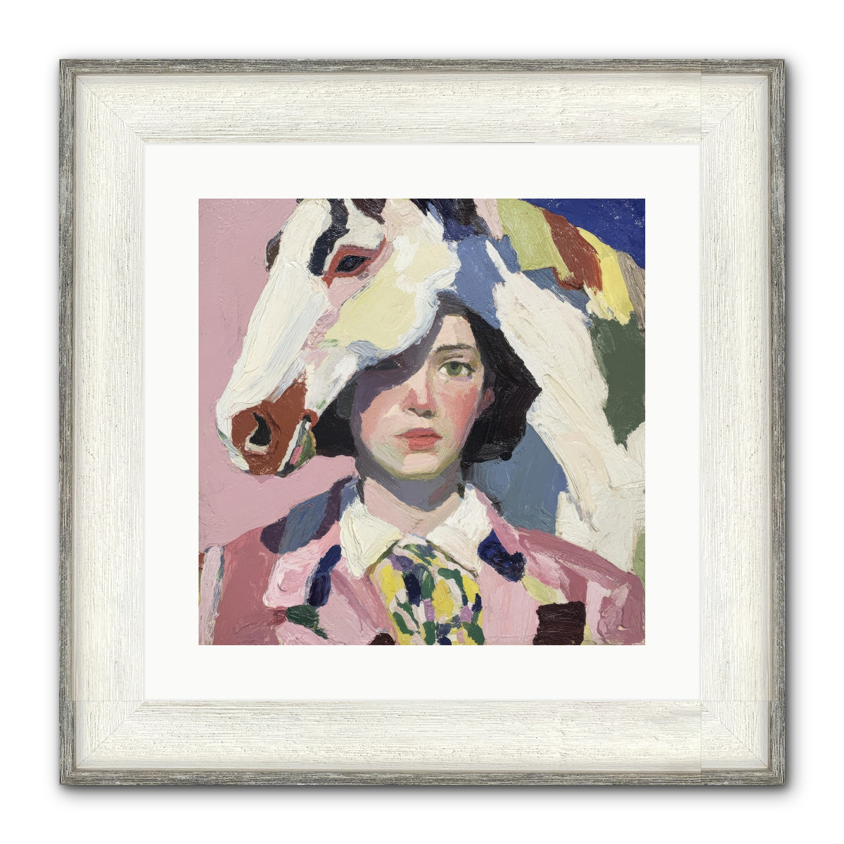 The Keepers Of Unspoken Things Framed Print - Driftwood White 16x16