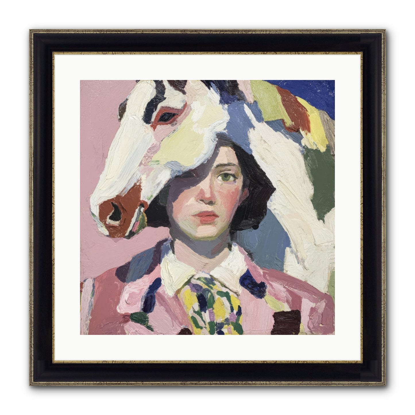 The Keepers Of Unspoken Things Framed Print - Black & Gold 20x20