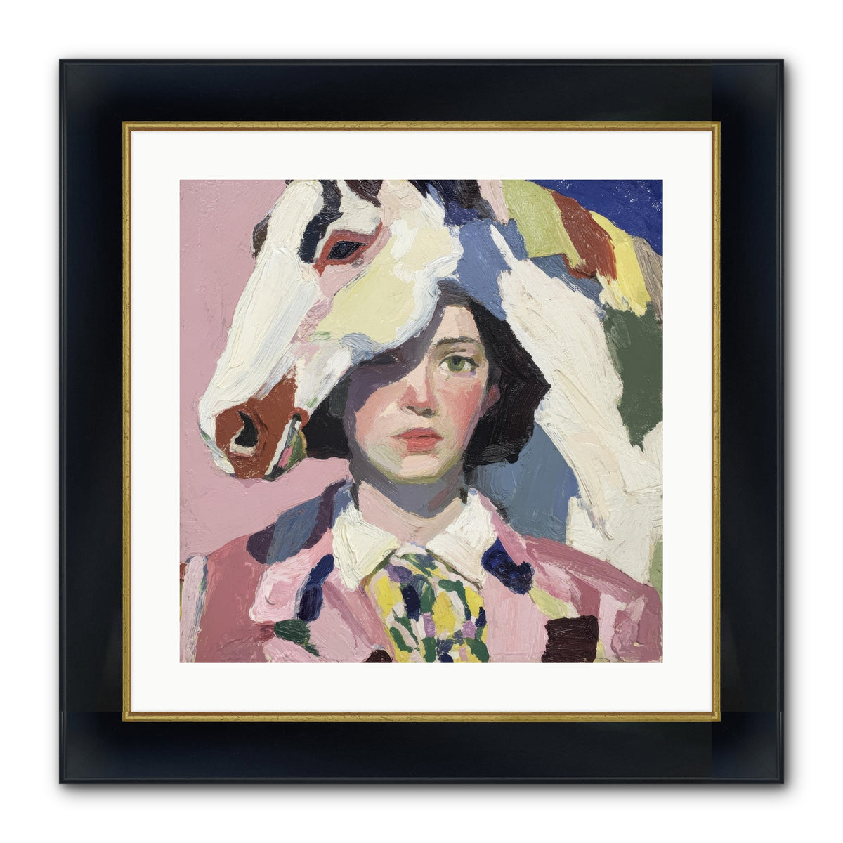 The Keepers Of Unspoken Things Framed Print - Wide Black w/Gold 20x20