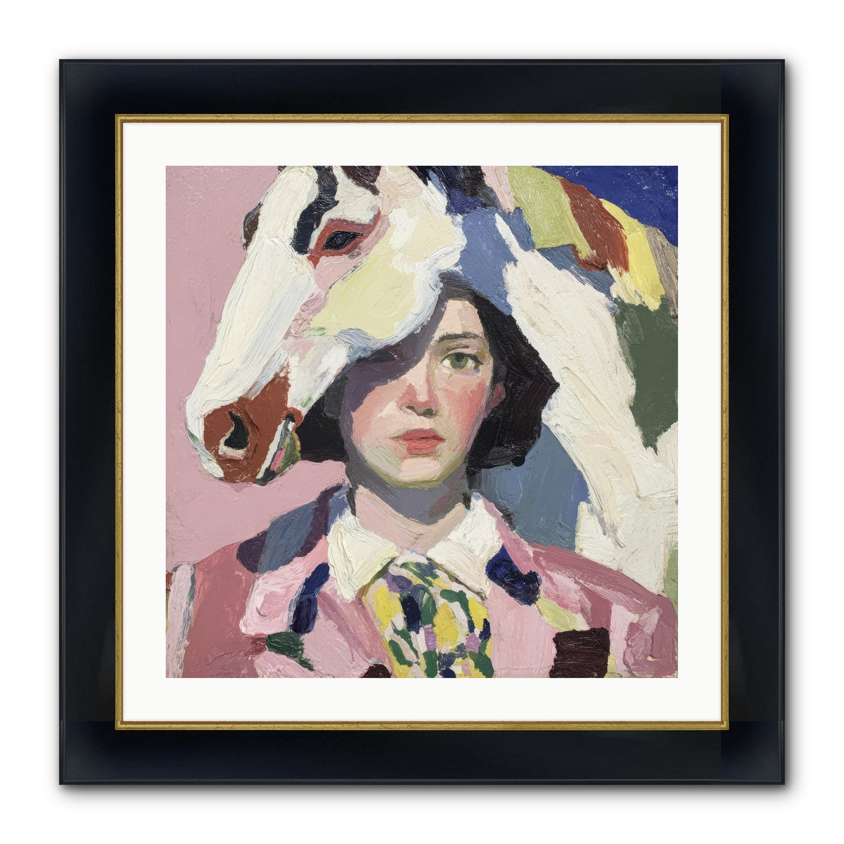 The Keepers Of Unspoken Things Framed Print - Wide Black w/Gold 24x24